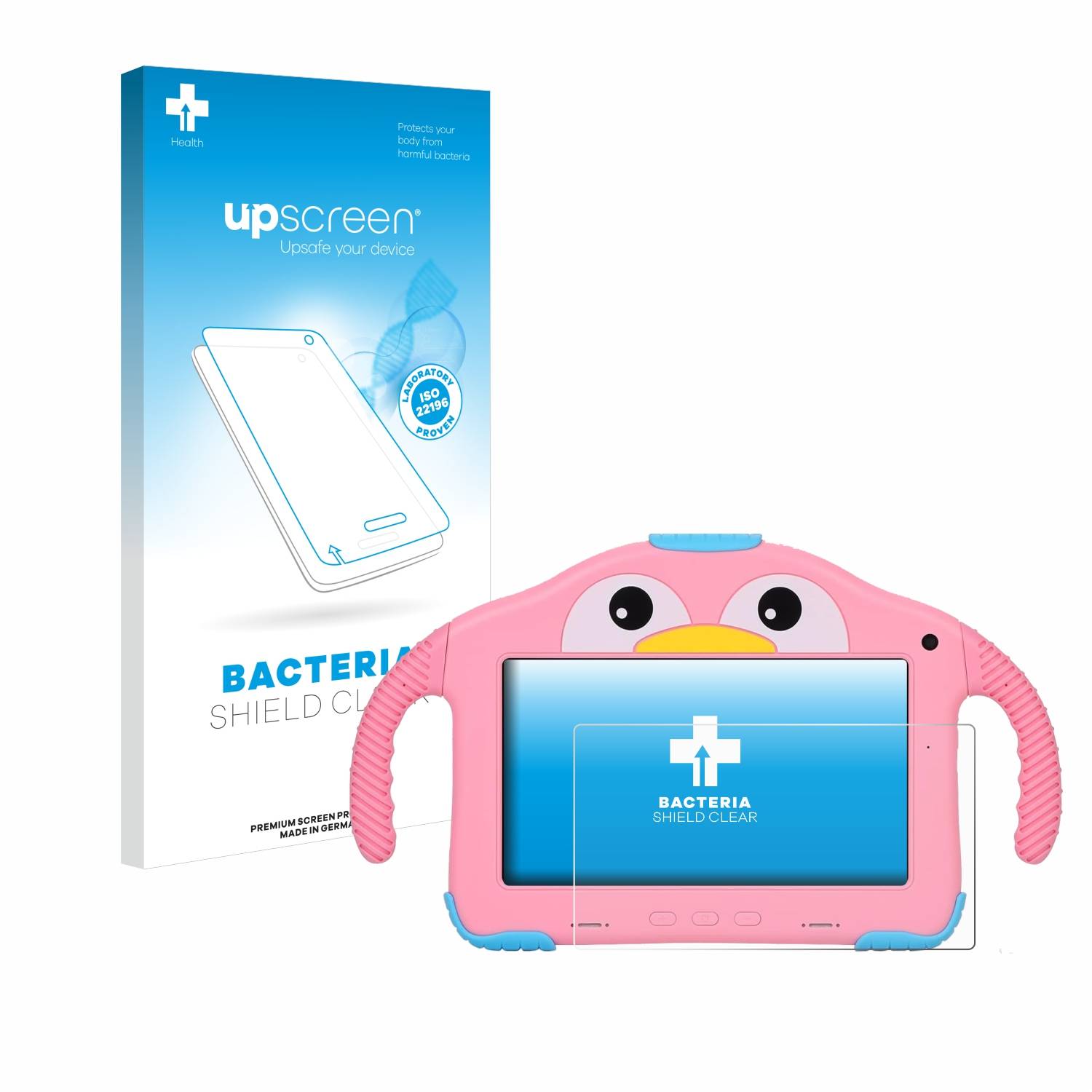 upscreen Bacteria Shield Schutzfolie für okulaku KIDS03-Pro03 7 - Antibakteriell