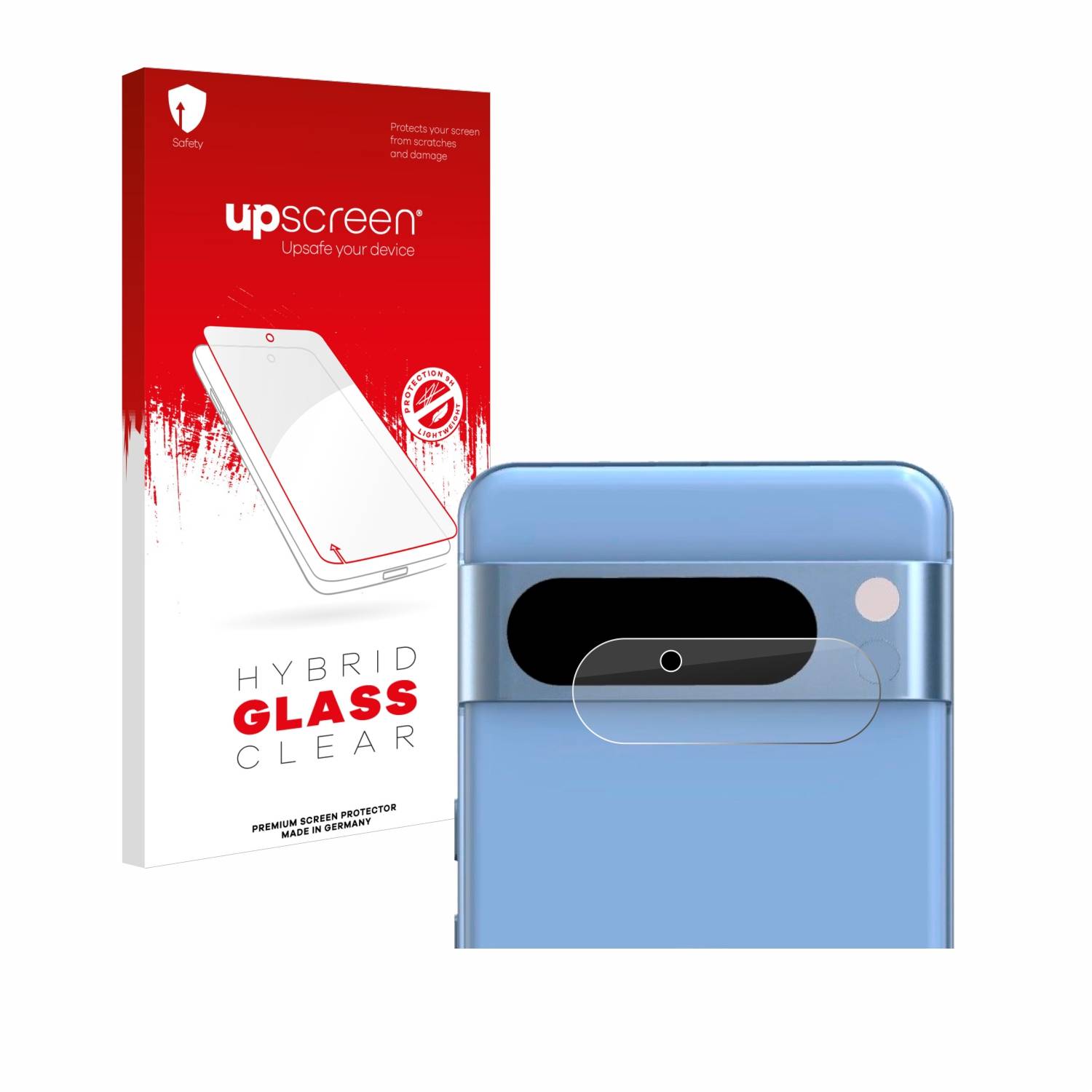 upscreen Hybrid Glas Schutz-Folie für Google Pixel 8 Pro (NUR Kameraschutz)