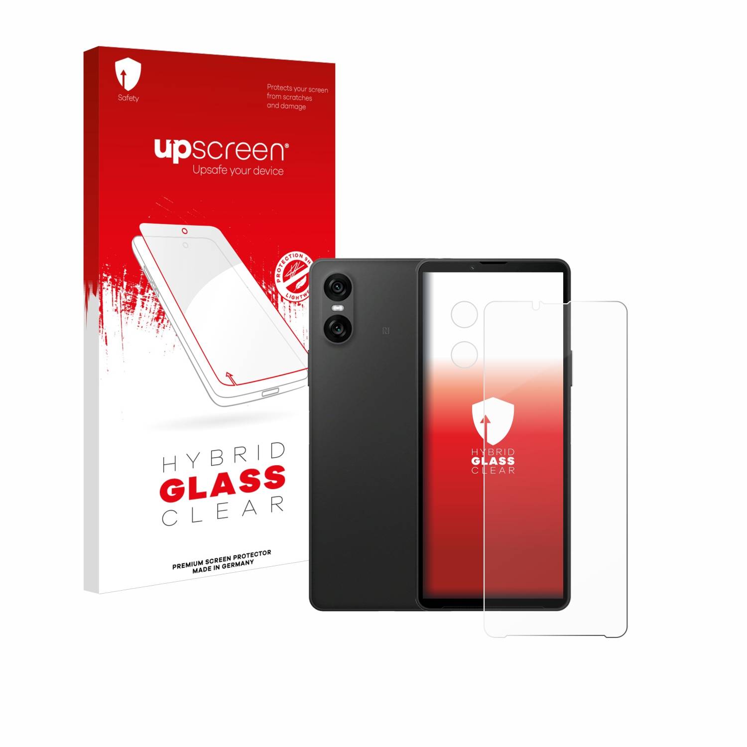 upscreen Hybrid Glas Schutz-Folie für Sony Xperia 10 VI (Display+Kamera)