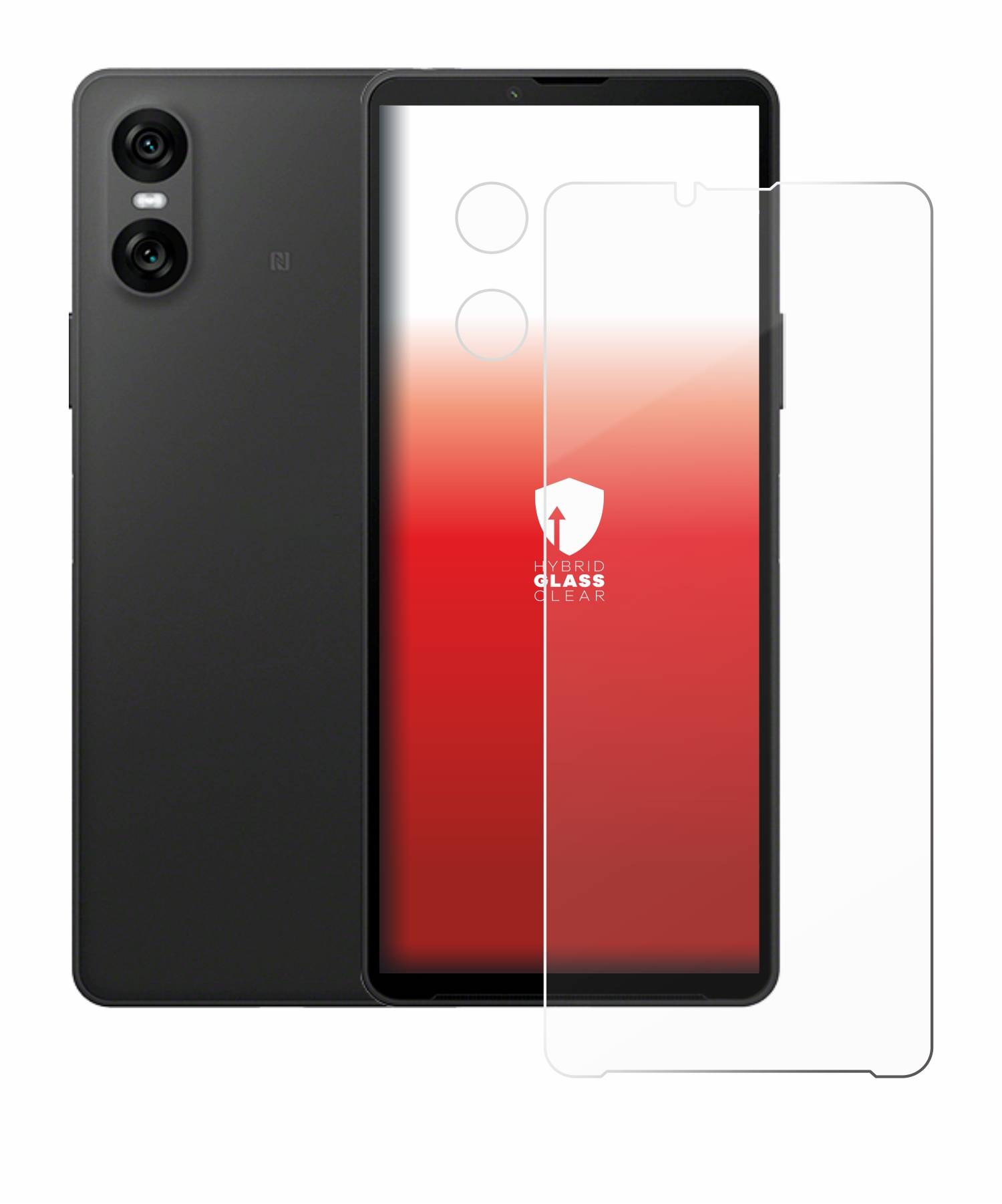 upscreen Hybrid Glas Schutz-Folie für Sony Xperia 10 VI (Display+Kamera)
