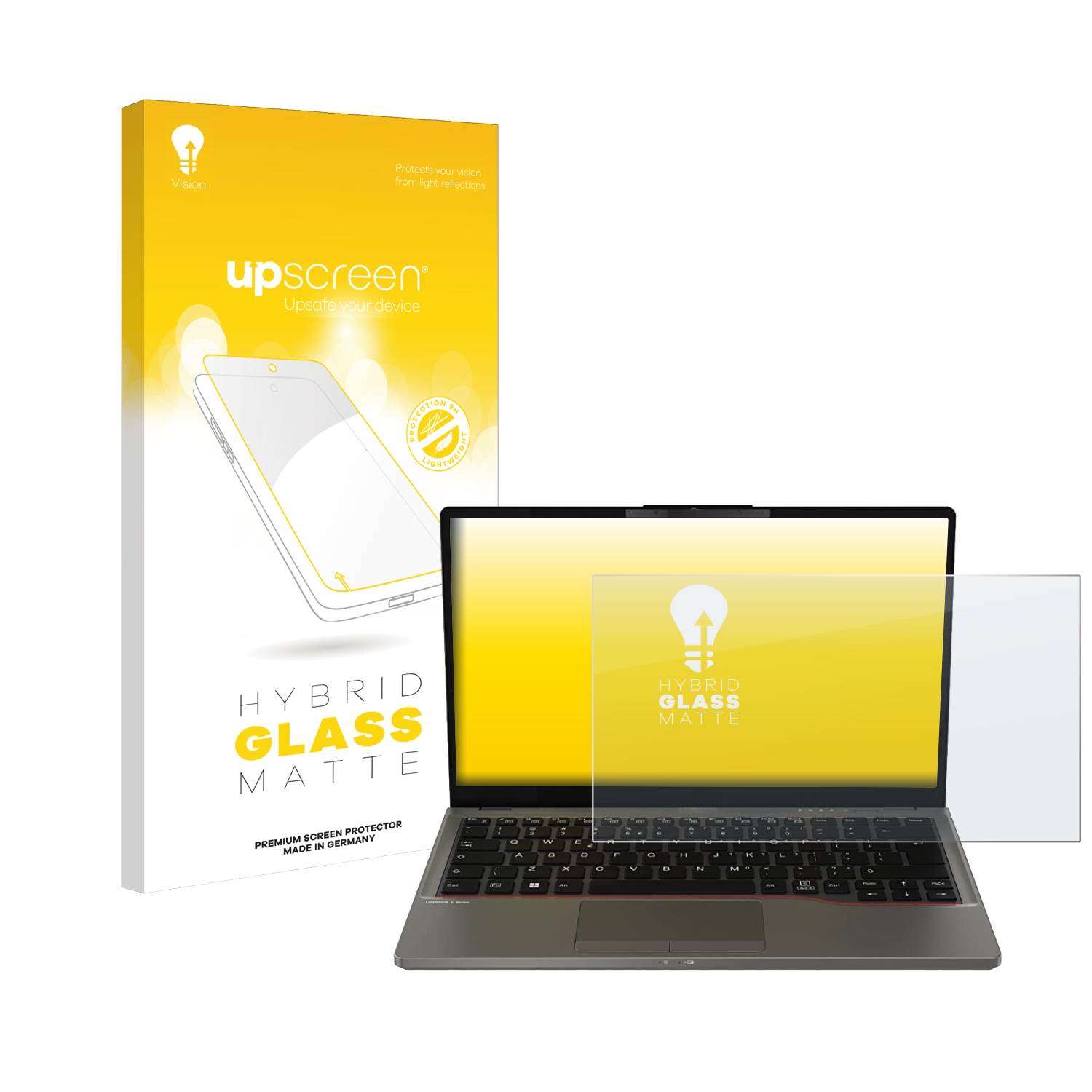 upscreen Hybrid Glas Matt Schutz-Folie für Fujitsu Lifebook U7312