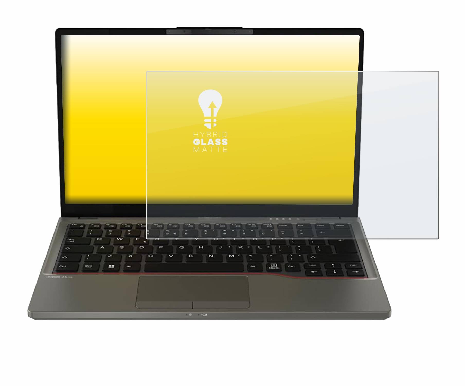upscreen Hybrid Glas Matt Schutz-Folie für Fujitsu Lifebook U7312