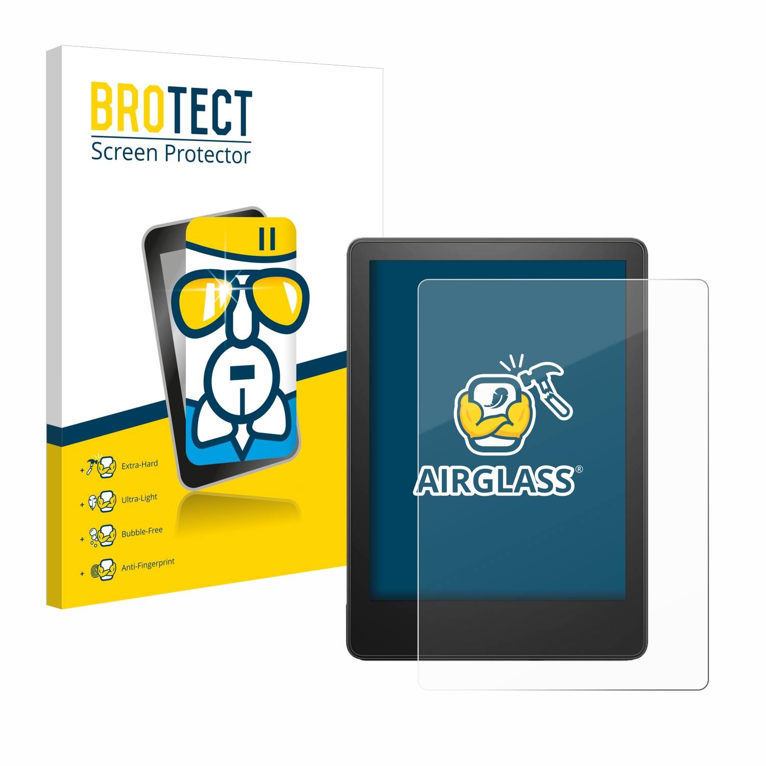 BROTECT AirGlass Flexible Schutz Glas Folie für Amazon Kindle Paperwhite 2023 (11. Gen.) Klar Transparent