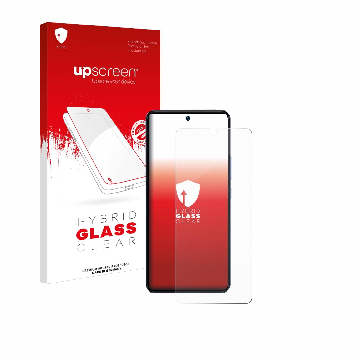 upscreen Hybrid Glas Schutz-Folie für Vivo V40 SE