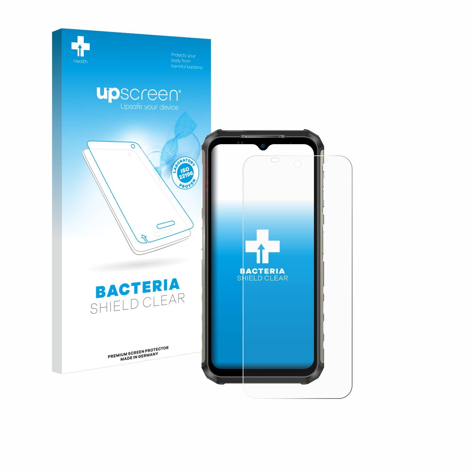 upscreen Bacteria Shield Schutzfolie für Ulefone Armor 22 - Antibakteriell