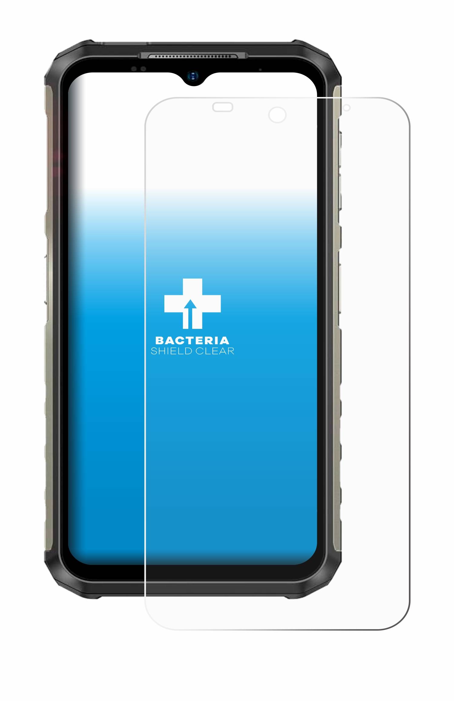 upscreen Bacteria Shield Schutzfolie für Ulefone Armor 22 - Antibakteriell