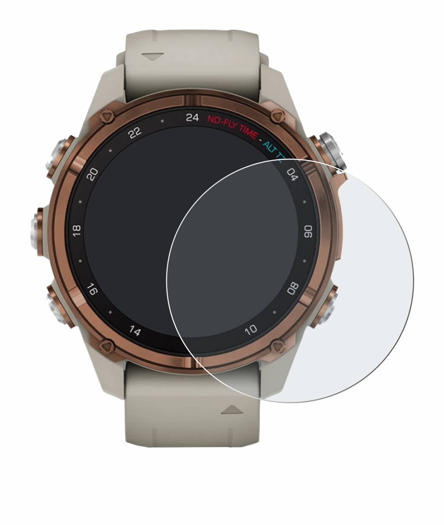 upscreen Reflection Shield Matt Schutzfolie für Garmin Descent Mk3 (43 mm)
