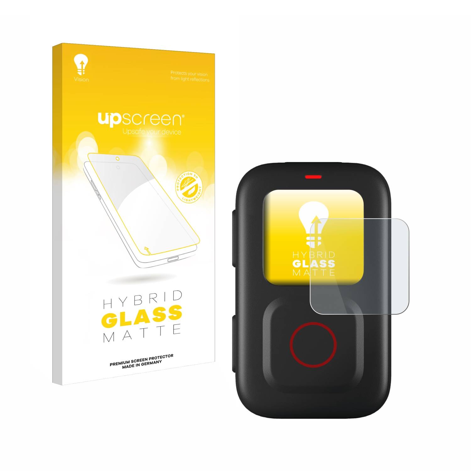 upscreen Flexible Schutz Glas Folie für GoPro Remote Schutzglas 9H Hybridglas Matt Entspiegelt