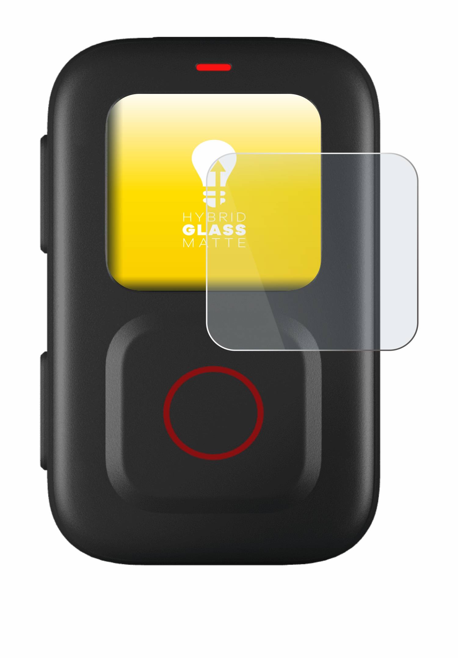 upscreen Flexible Schutz Glas Folie für GoPro Remote Schutzglas 9H Hybridglas Matt Entspiegelt