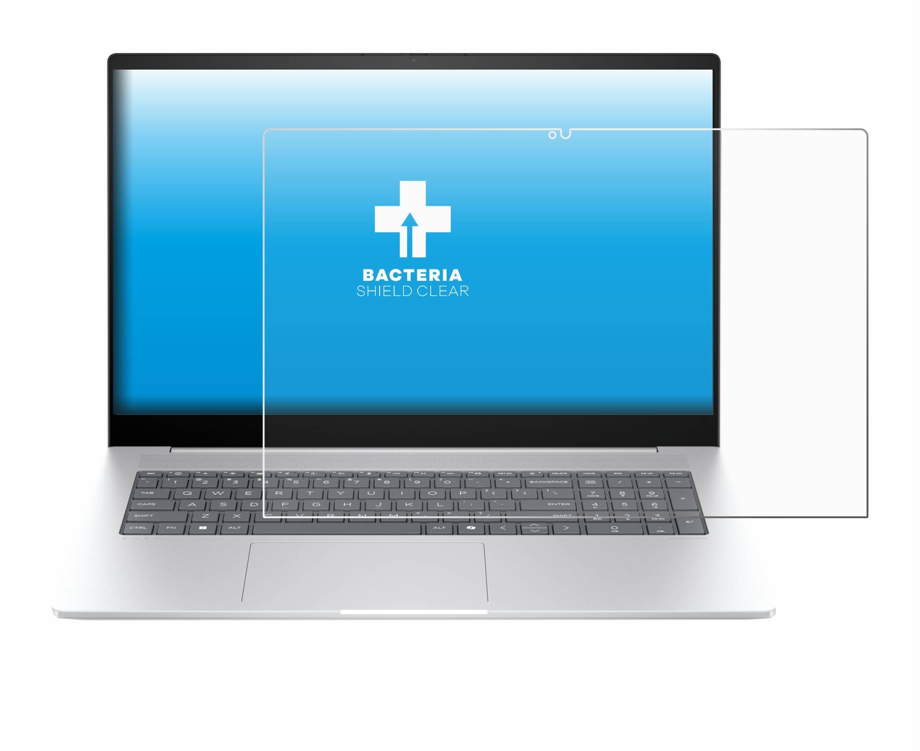 upscreen Bacteria Shield Schutzfolie für HP Envy 17 2024 - Antibakteriell