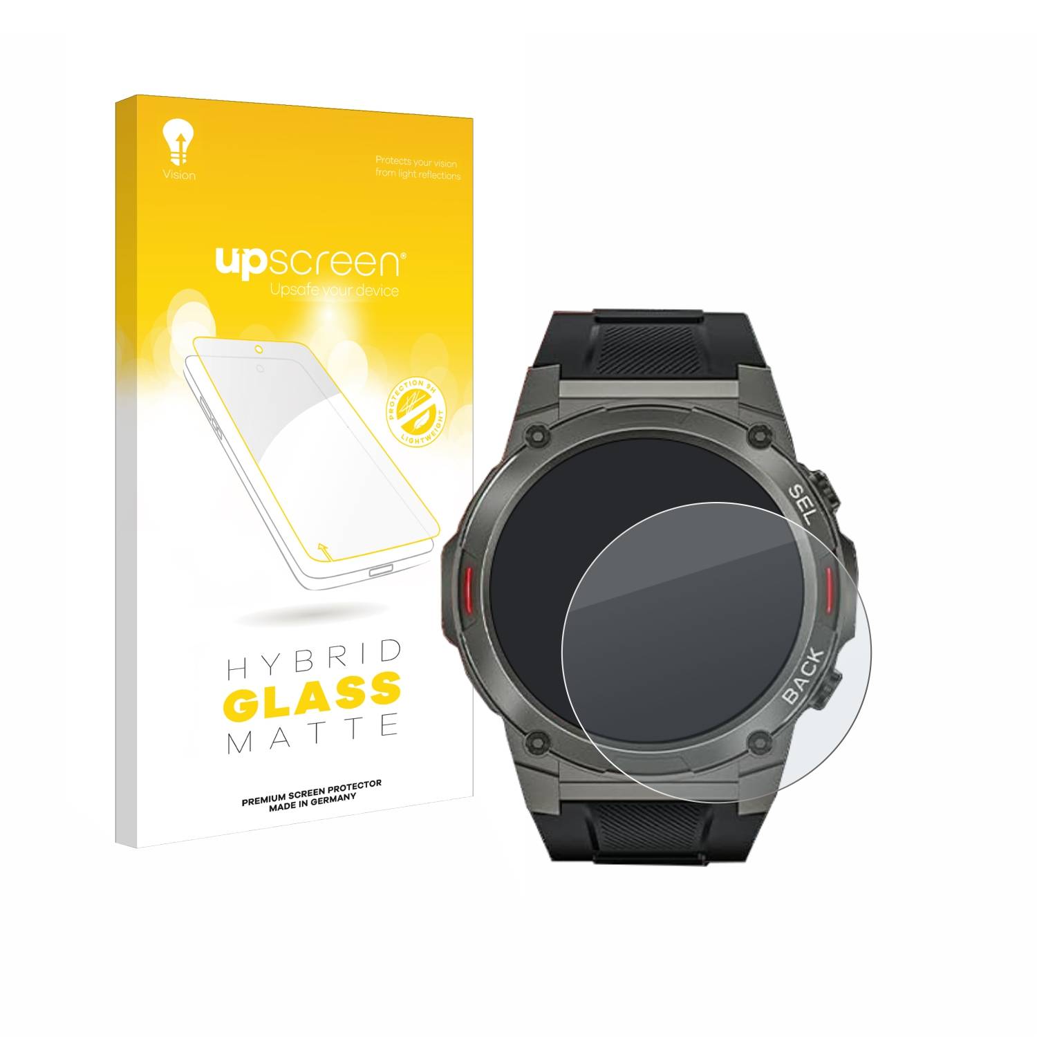 upscreen Hybrid Glas Matt Schutz-Folie für Oukitel BT50 1.4