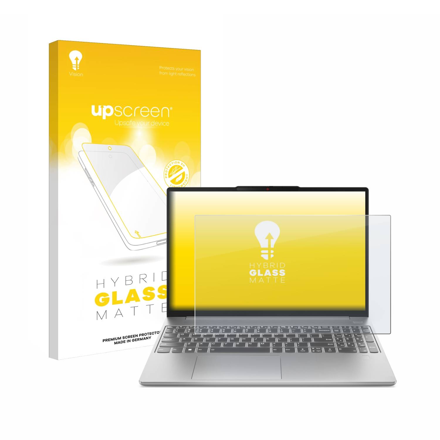 upscreen Hybrid Glas Matt Schutz-Folie für Lenovo IdeaPad Slim 5i Gen 9 14