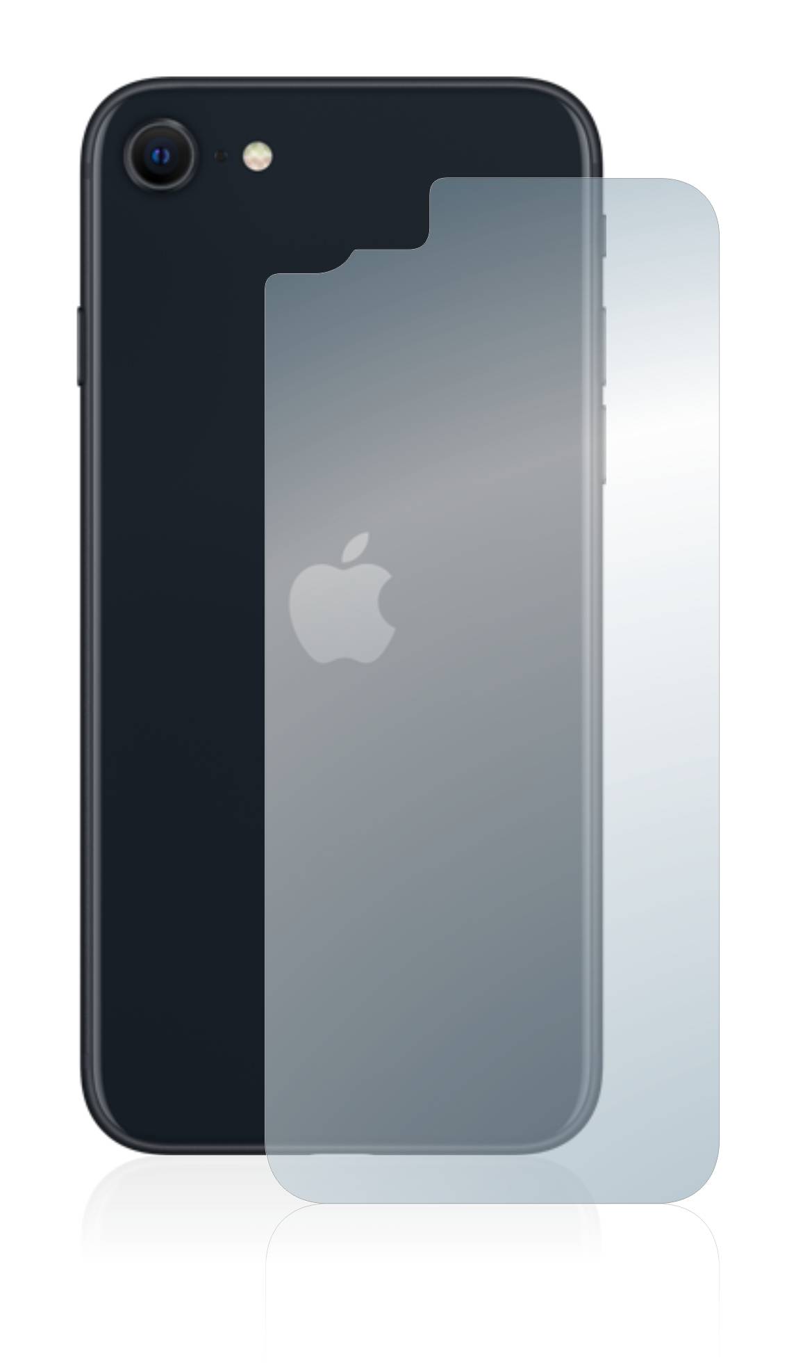 BROTECT AirGlass Matt Glas Schutz Folie für Apple iPhone SE 3 2022 (Rückseite)