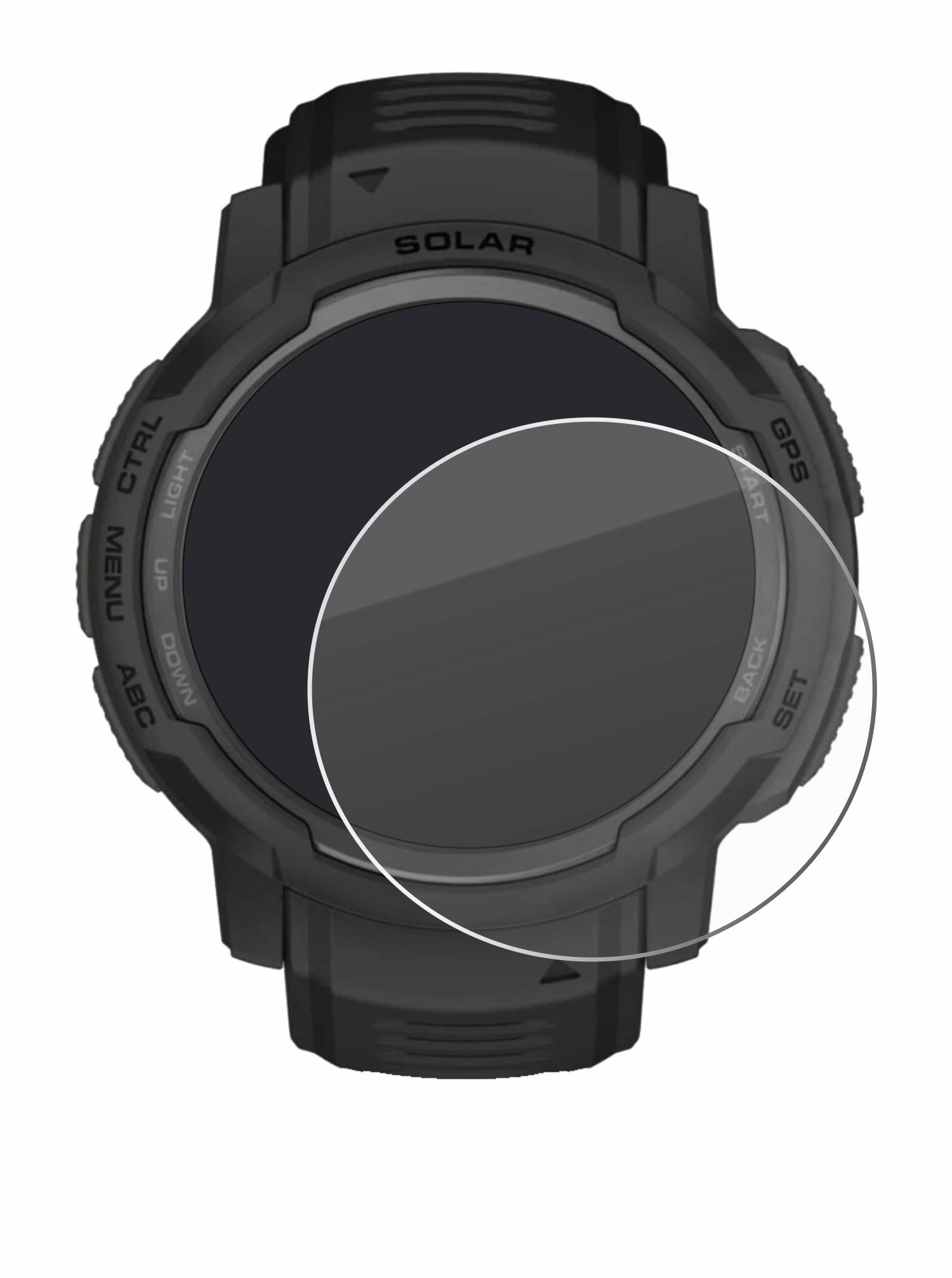 Savvies Clear Schutzglas für Garmin Instinct Crossover