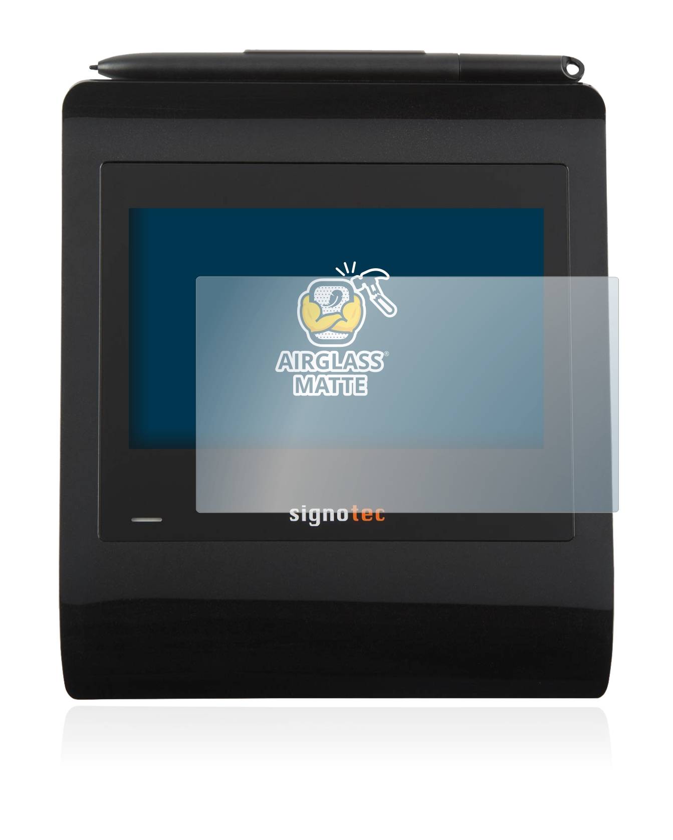 BROTECT AirGlass Matt Glas Schutz Folie für Signotec Signature Pad Gamma