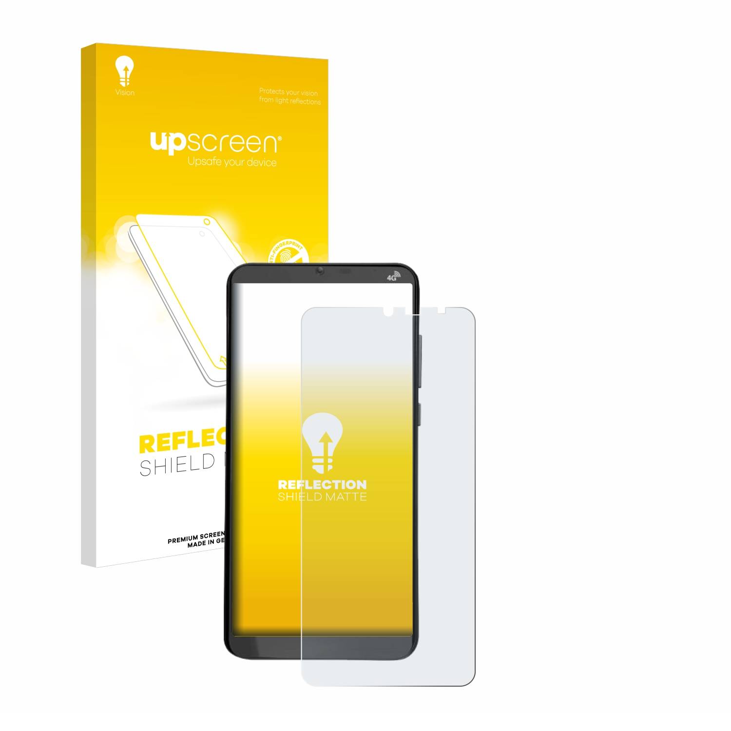 upscreen Reflection Shield Matt Schutzfolie für Brondi Amico XL