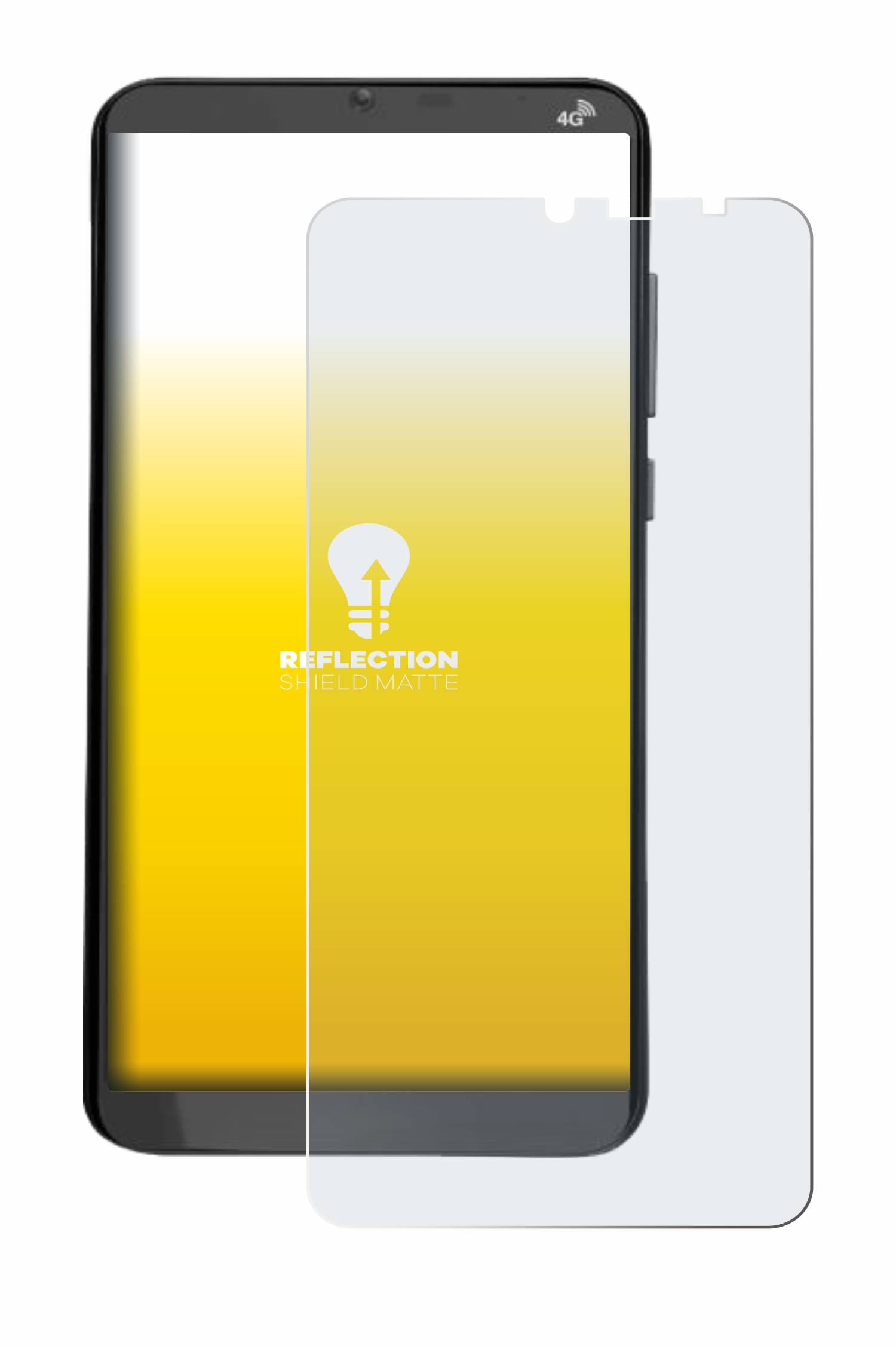 upscreen Reflection Shield Matt Schutzfolie für Brondi Amico XL