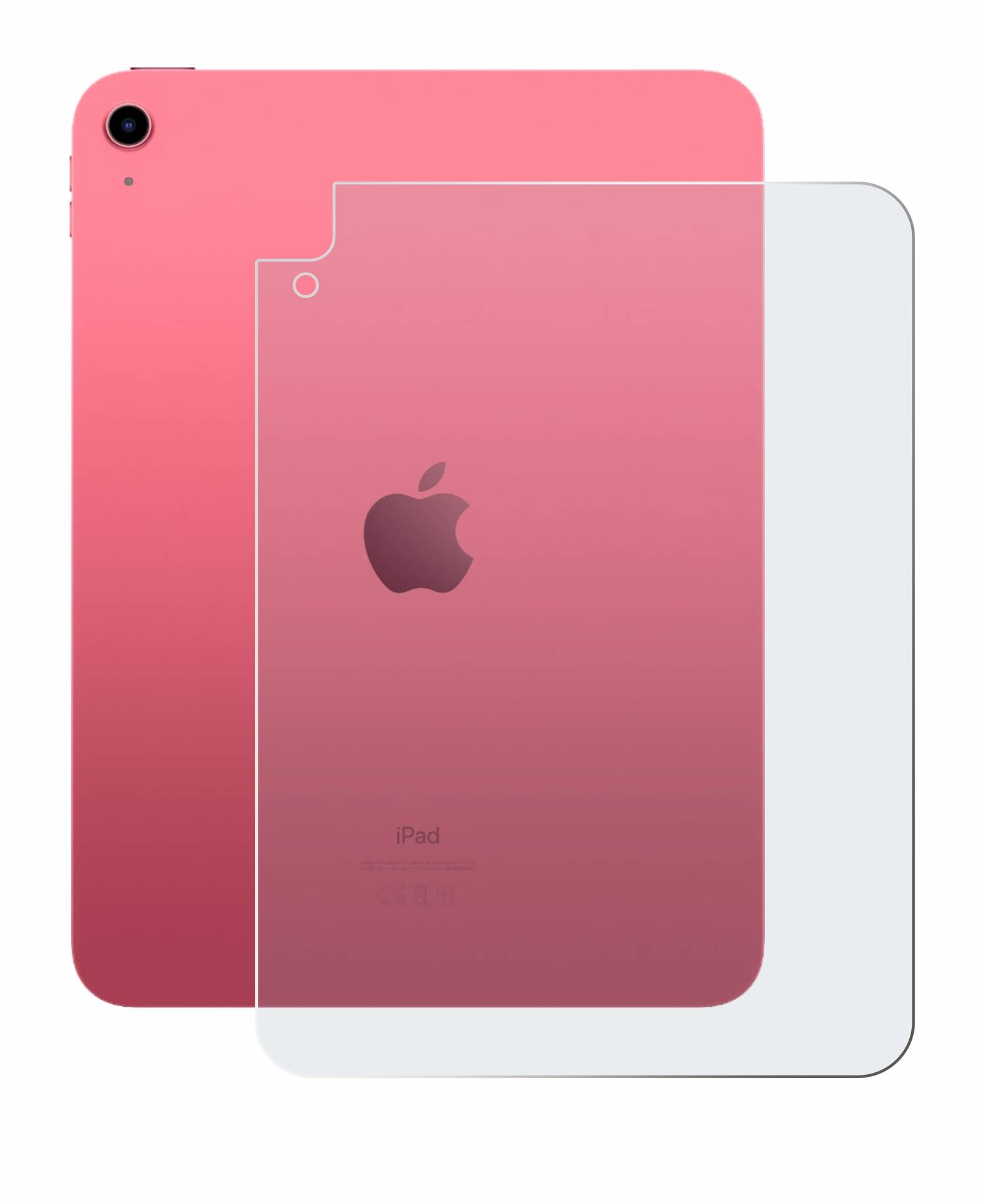 upscreen Reflection Shield Matt Schutzfolie für Apple iPad 10.9 WiFi Cellular 2022 (Rückseite, 10. Gen.)