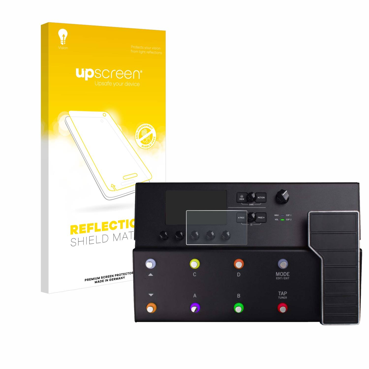 upscreen Schutzfolie für Line 6 POD GO Folie Matt Entspiegelt Anti-Reflex