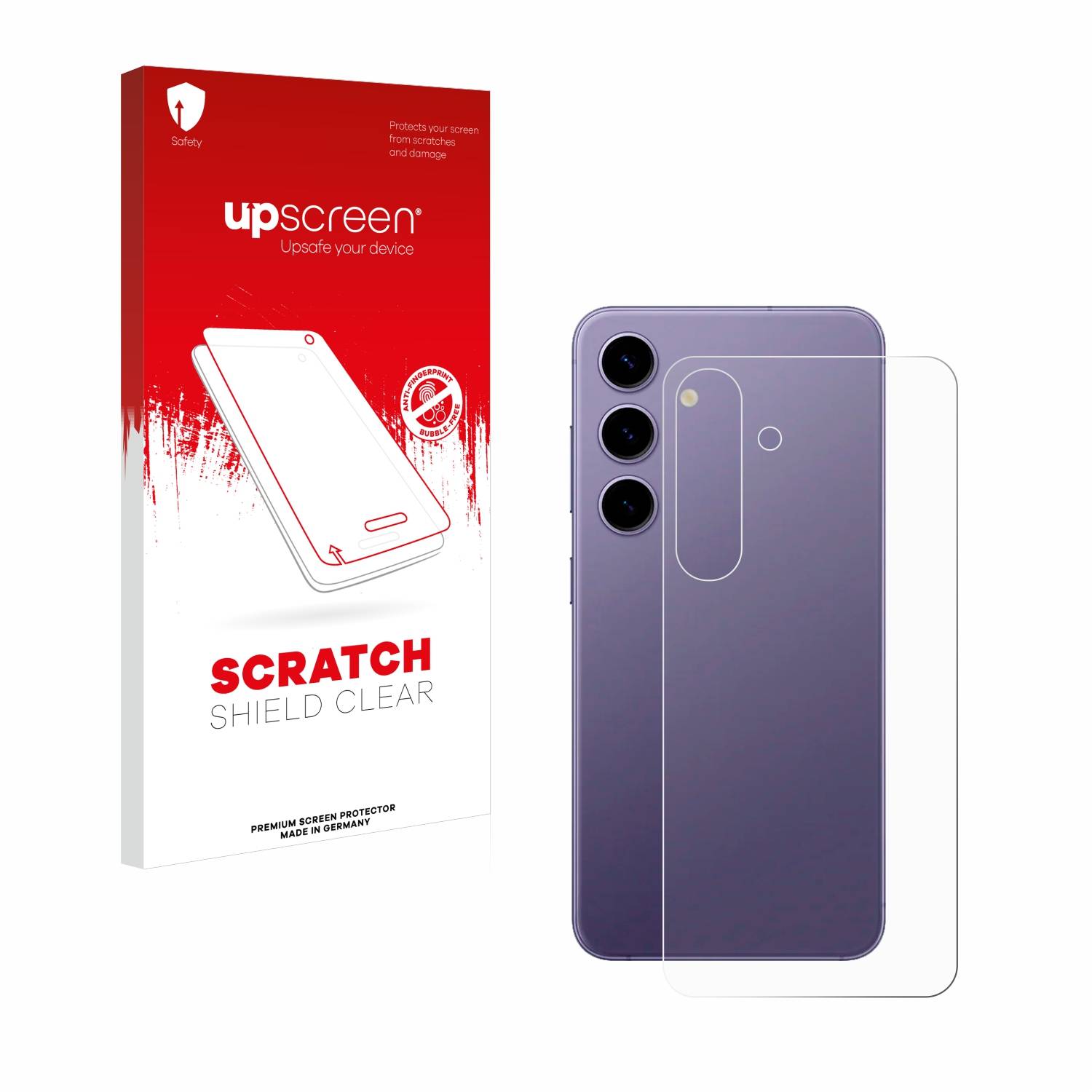 upscreen Scratch Shield Schutzfolie für Samsung Galaxy S24 Enterprise Edition (Rückseite)
