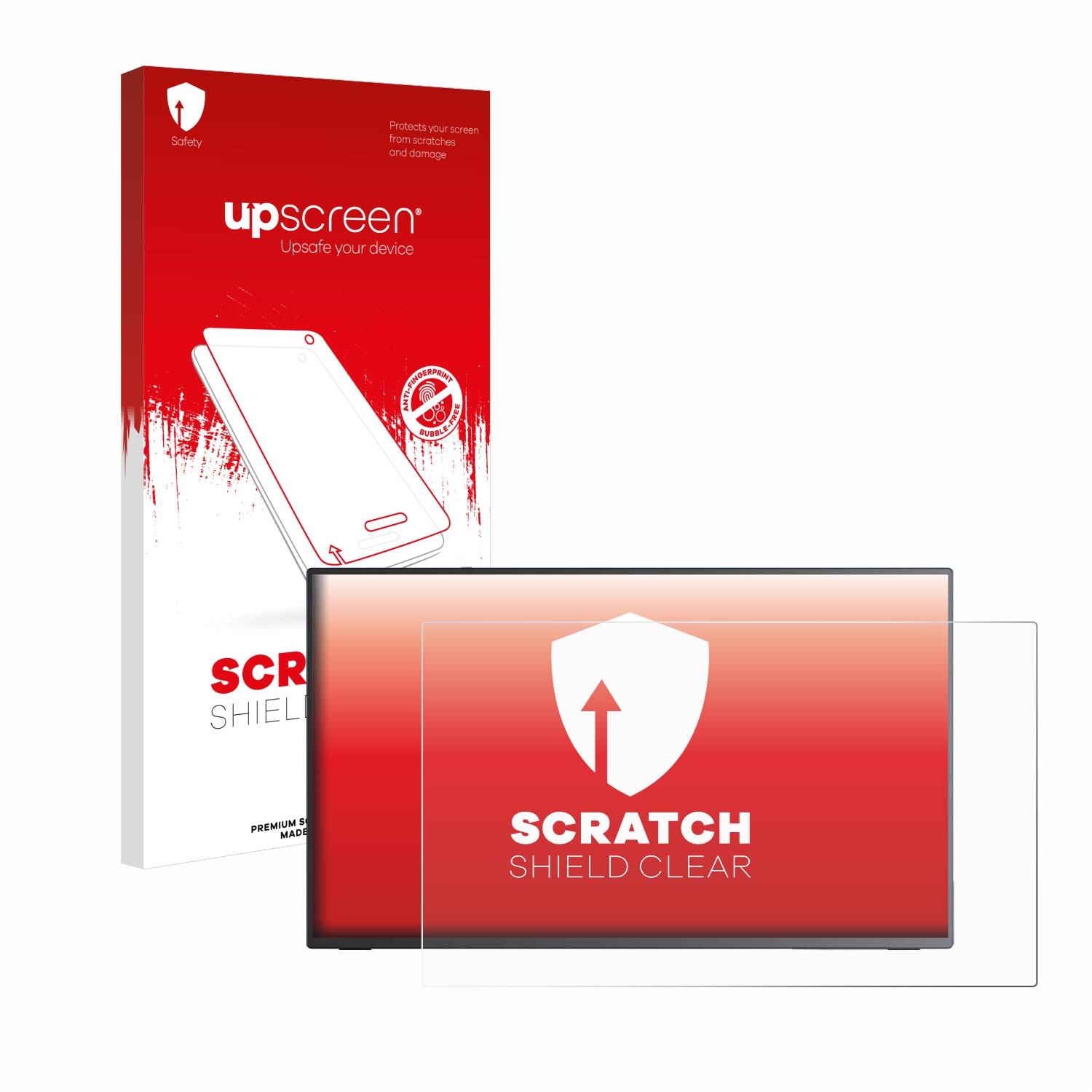 upscreen Schutzfolie für Eviciv Portable 18.5" Kratzschutz Anti-Fingerprint Klar