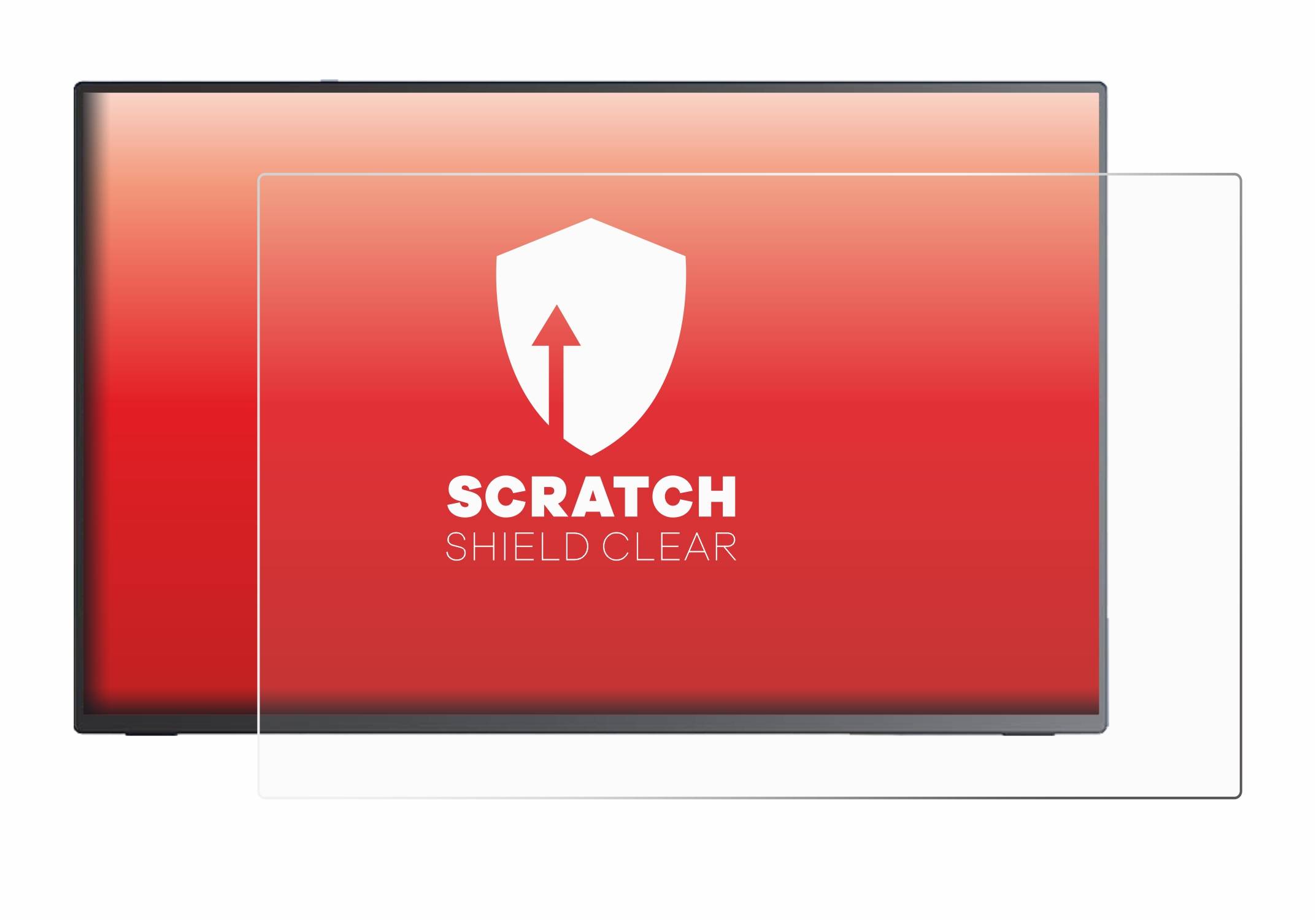 upscreen Schutzfolie für Eviciv Portable 18.5" Kratzschutz Anti-Fingerprint Klar