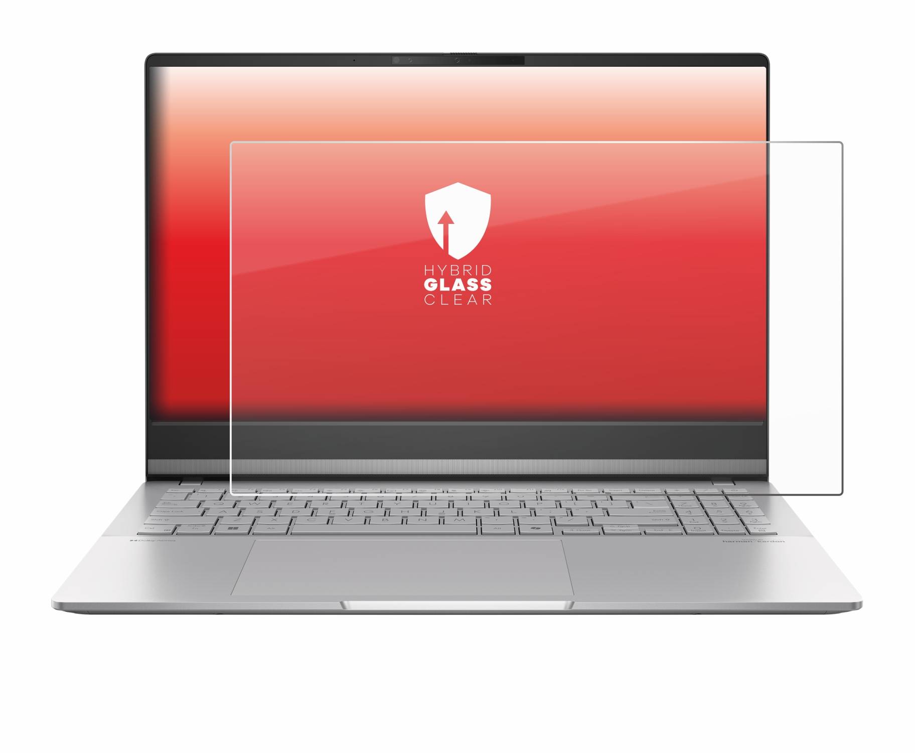 upscreen Hybrid Glas Schutz-Folie für ASUS Vivobook S 15 OLED M5506