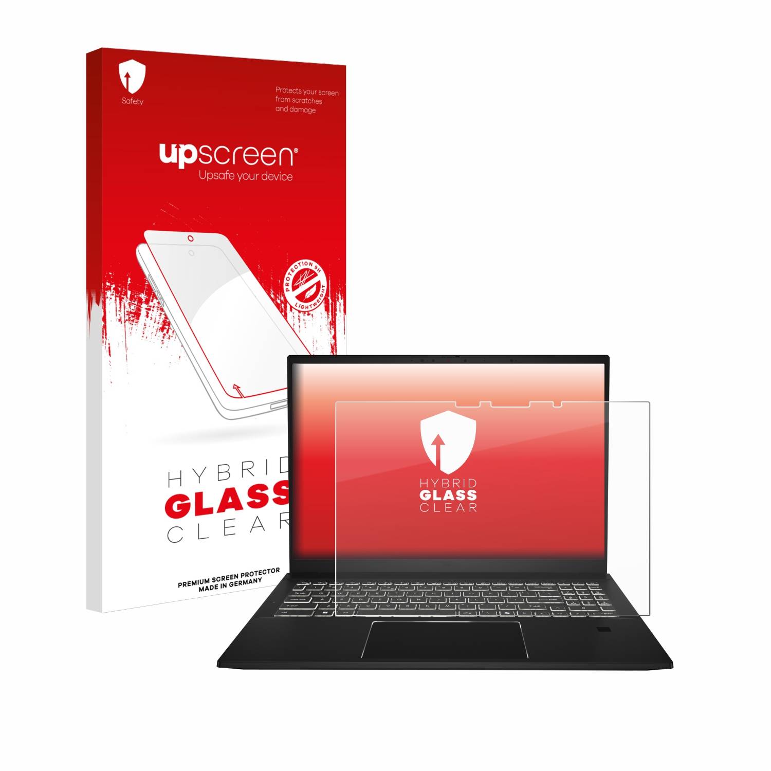 upscreen Hybrid Glas Schutz-Folie für MSI Summit E16 AI Studio
