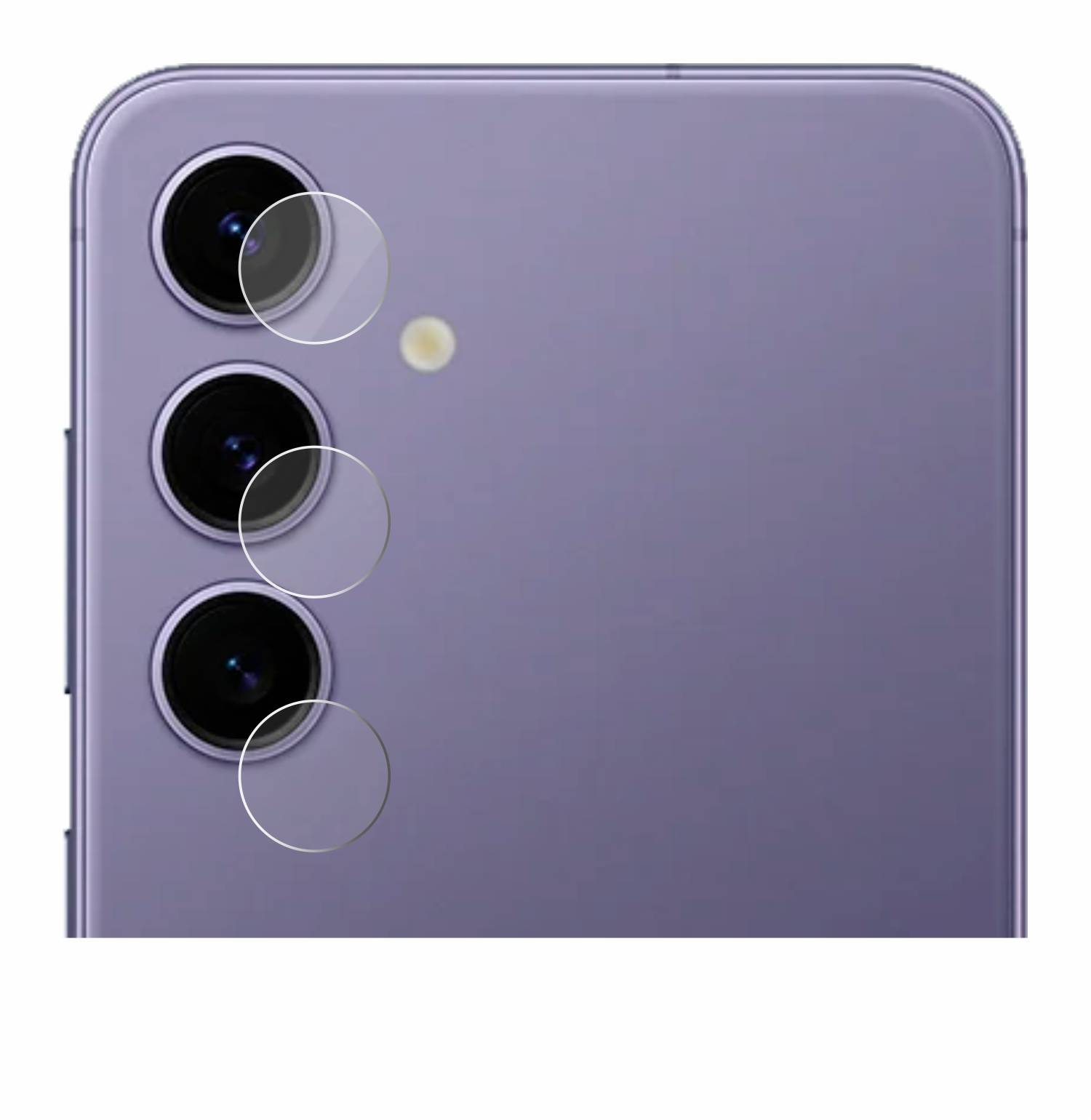 upscreen Hybrid Glas Panzer-Folie für Samsung Galaxy S24 (NUR Kameraschutz)