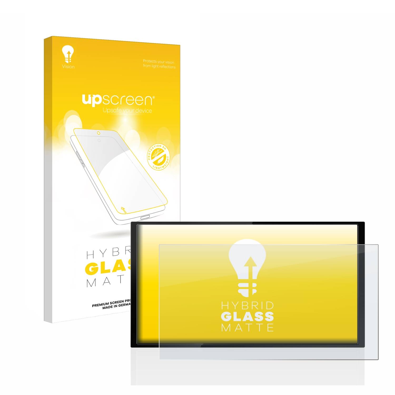 upscreen Flexible Schutz Glas Folie für Kenwood DMX 7722DABS Schutzglas 9H Hybridglas Matt Entspiegelt