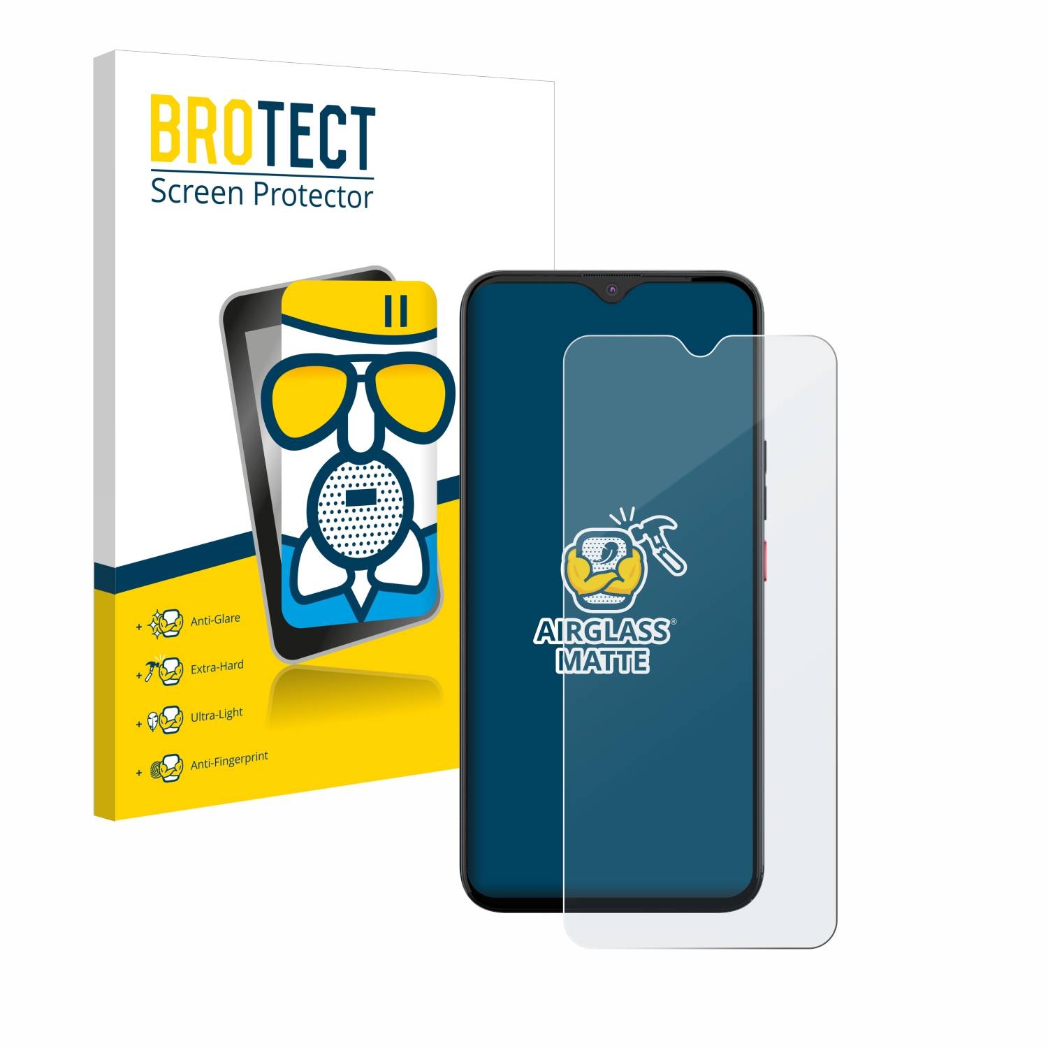 BROTECT AirGlass Matt Glas Schutz Folie für Gigaset GS5 PRO SE