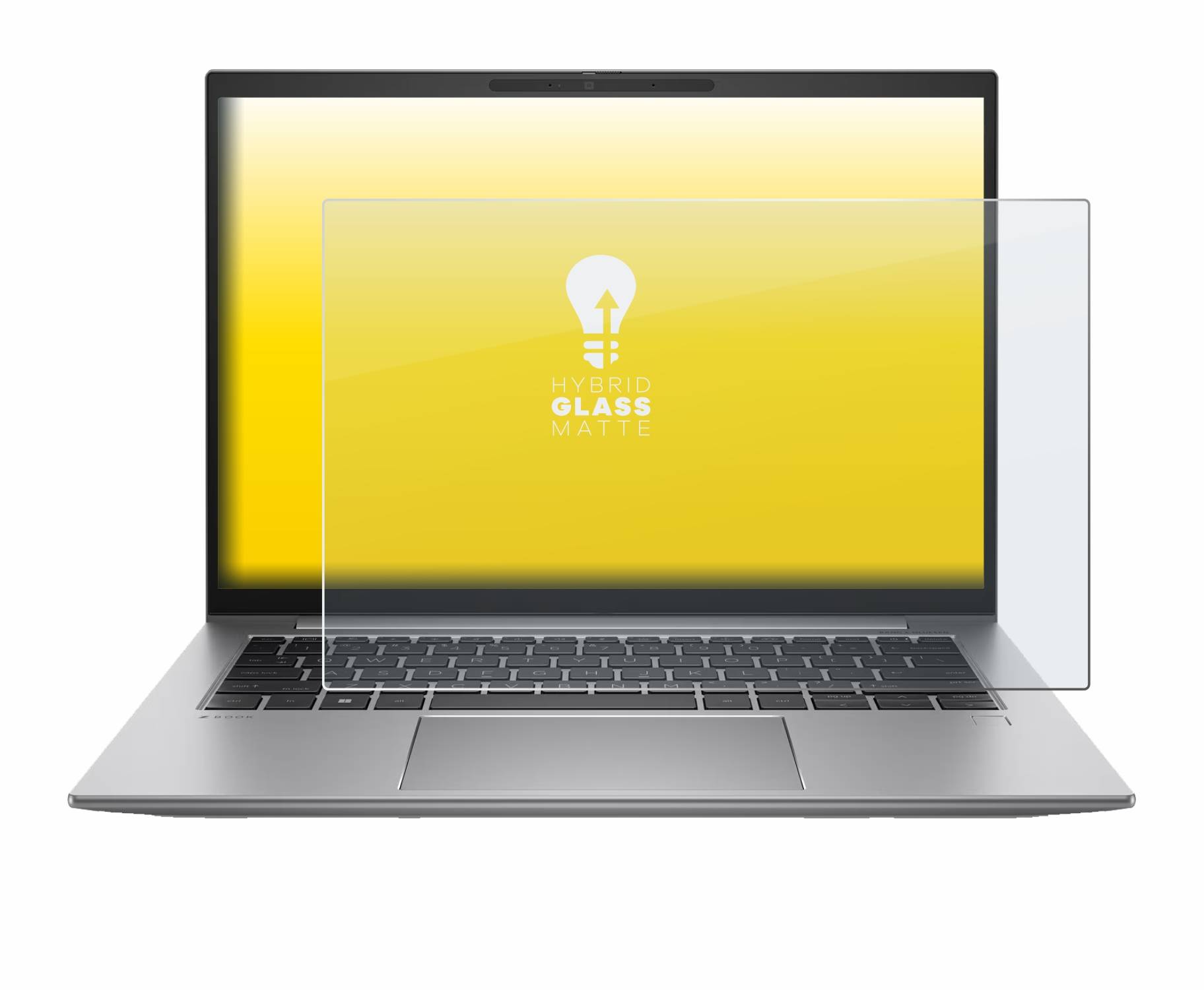 upscreen Hybrid Glas Matt Schutz-Folie für HP Zbook Firefly 14 G10