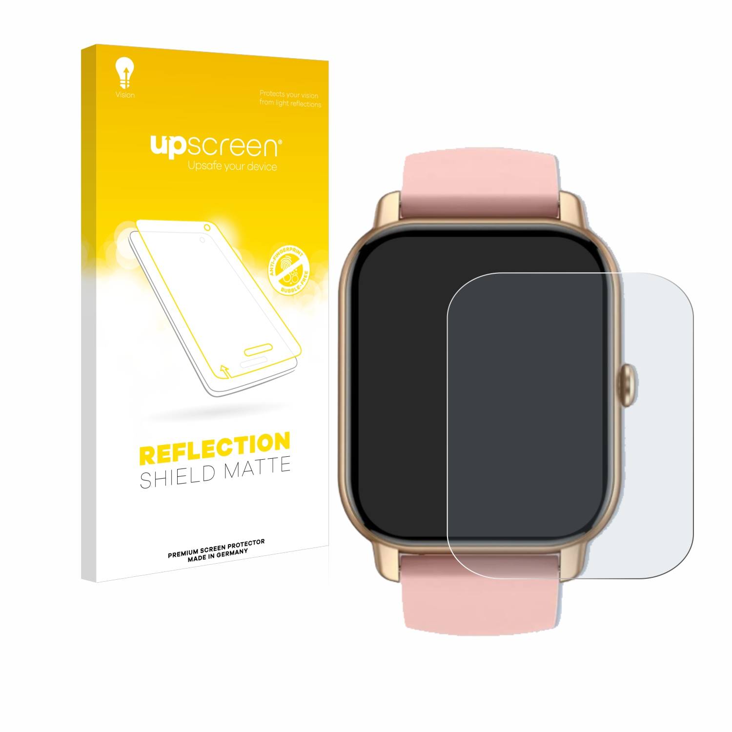 upscreen Reflection Shield Matt Schutzfolie für Sross Smartwatch 1.83