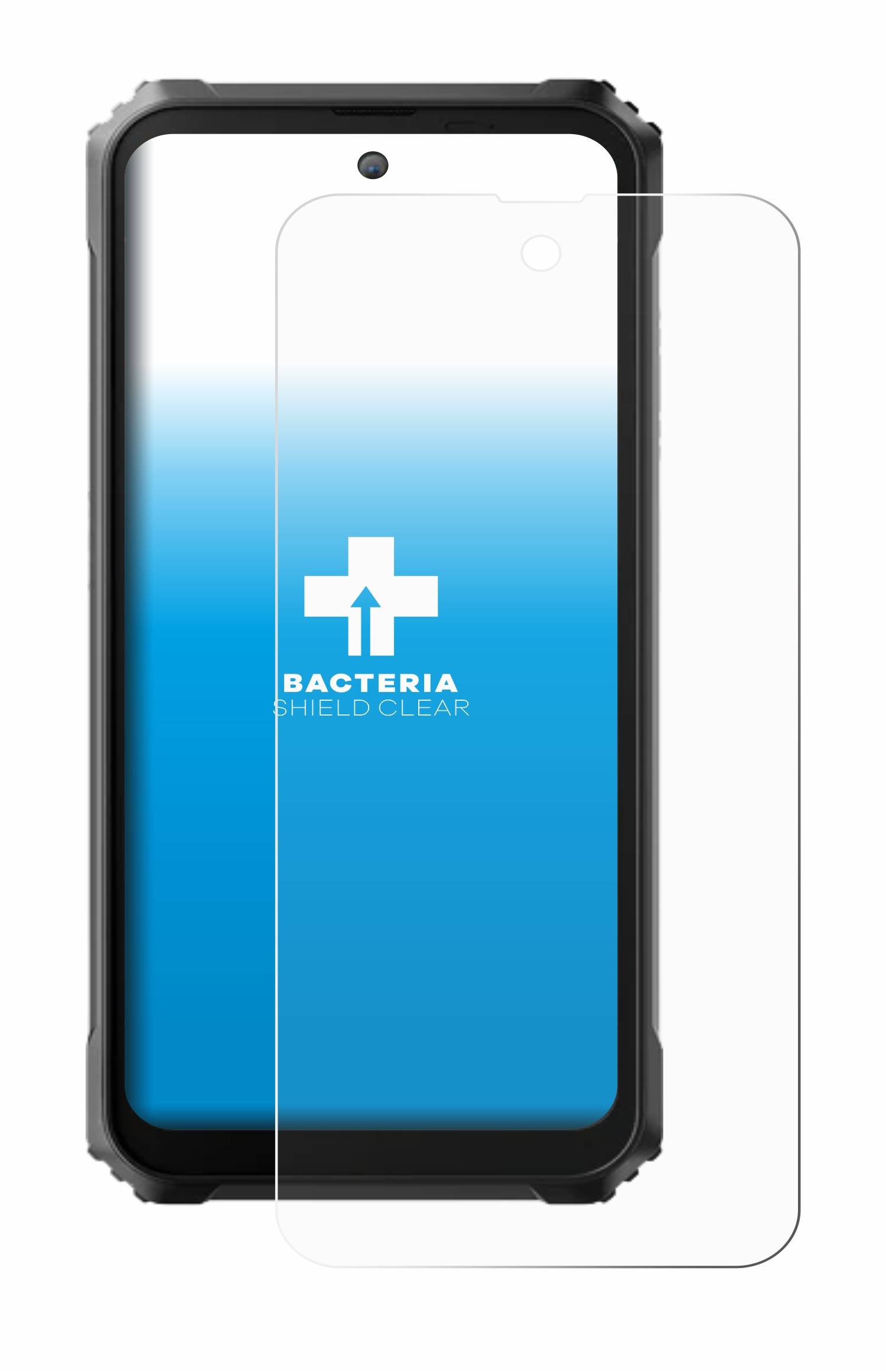 upscreen Schutzfolie für Blackview BL9000 Antibakterielle Folie Klar Anti-Kratzer