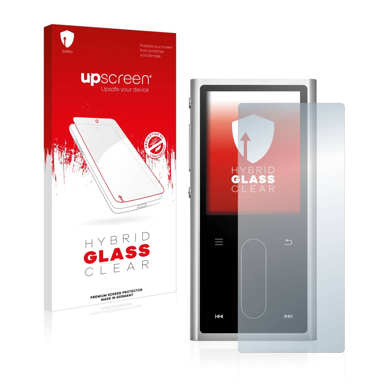 upscreen Hybrid Glas Schutz-Folie für FiiO M3K