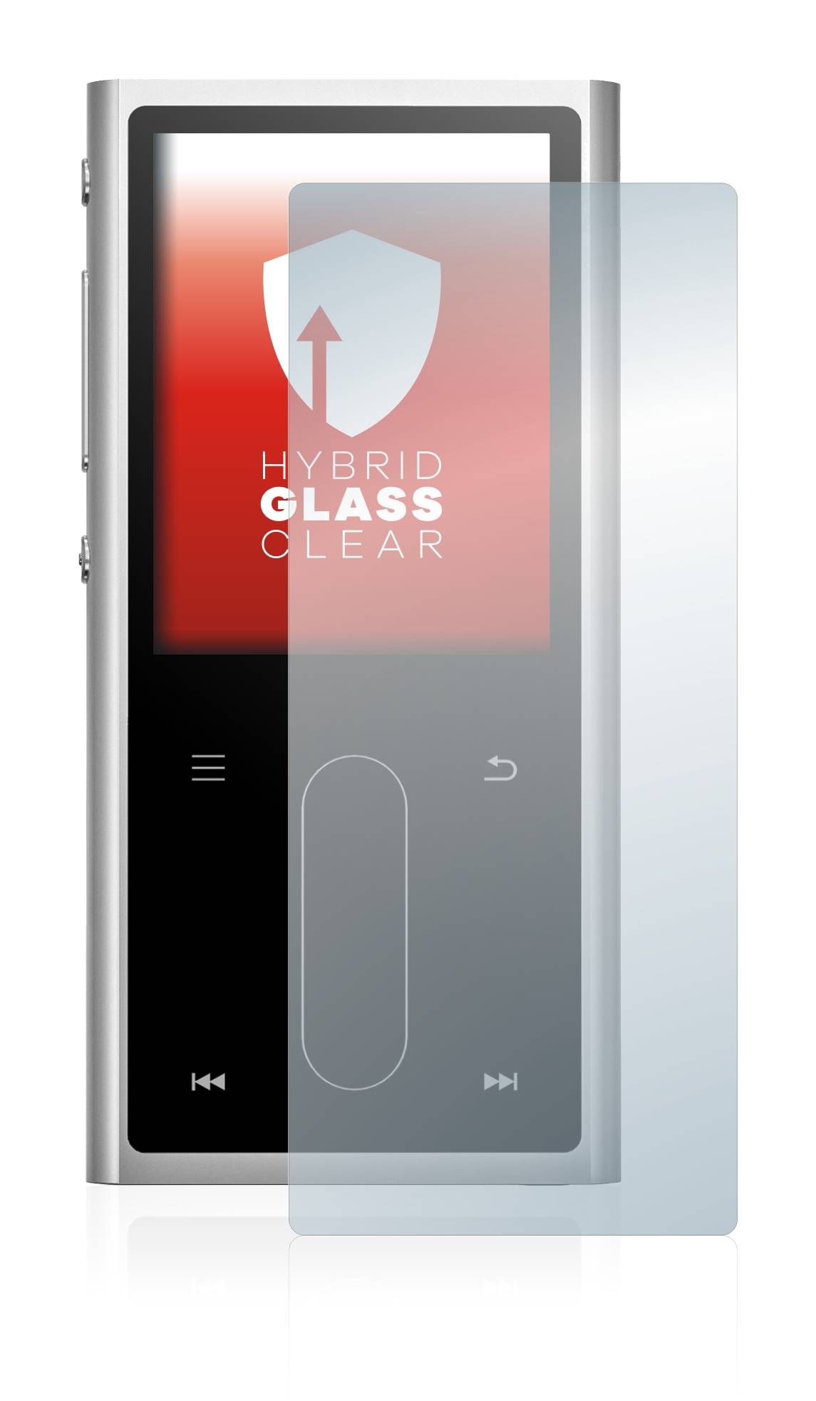 upscreen Hybrid Glas Schutz-Folie für FiiO M3K
