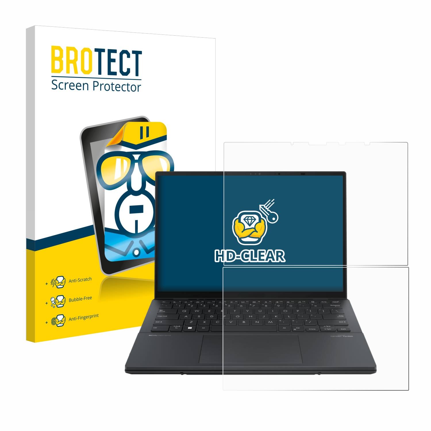BROTECT Displayschutz-Folie für ASUS ZenBook Duo OLED 2024 UX8406