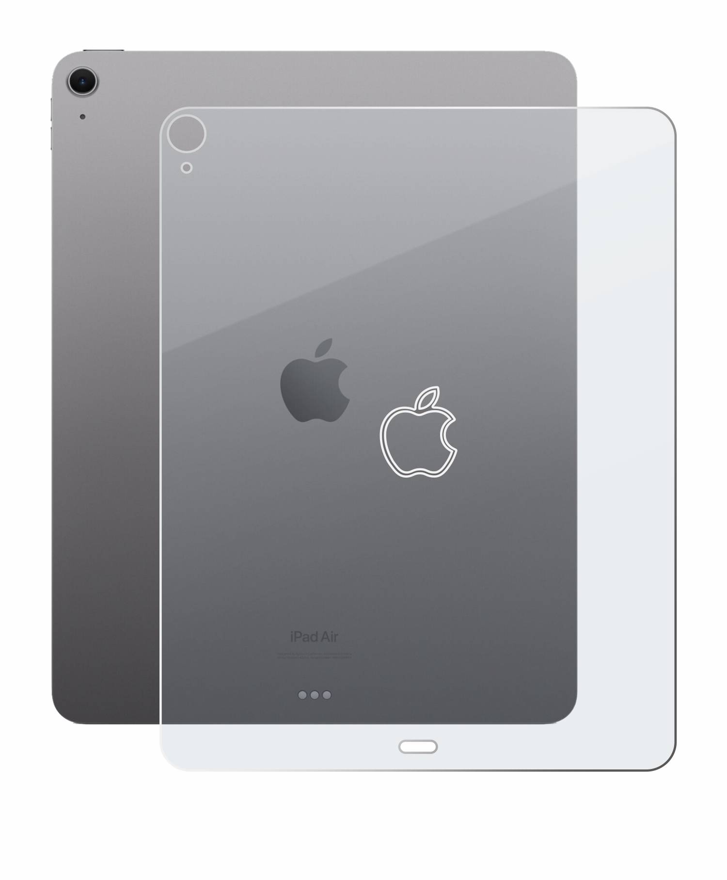 BROTECT AirGlass Matt Glas Panzer Folie für Apple iPad Air 13 WiFi Cellular 2024 (Rückseite)