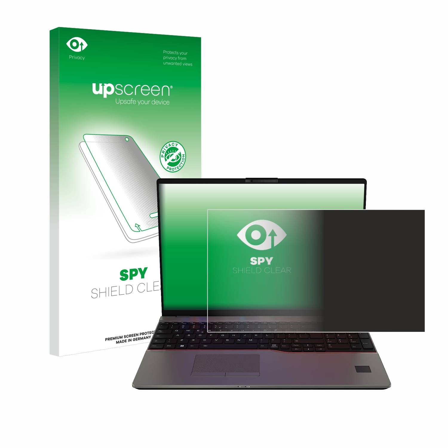 upscreen Blickschutzfolie für Fujitsu Lifebook U7313 Anti-Spy Privacy Blaulichtschutz Sichtschutzfolie