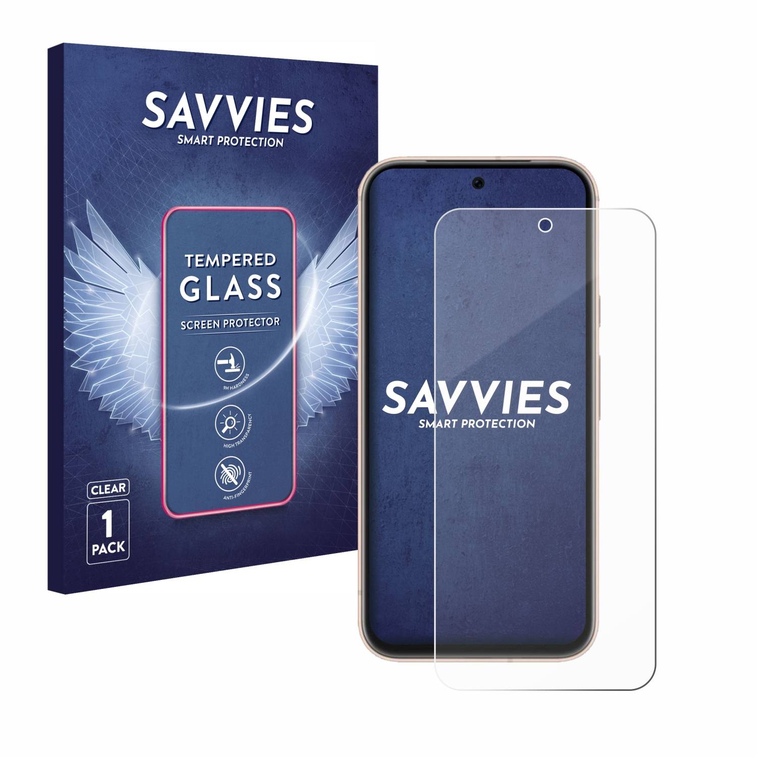 Savvies Clear Schutzglas für Google Pixel 8a