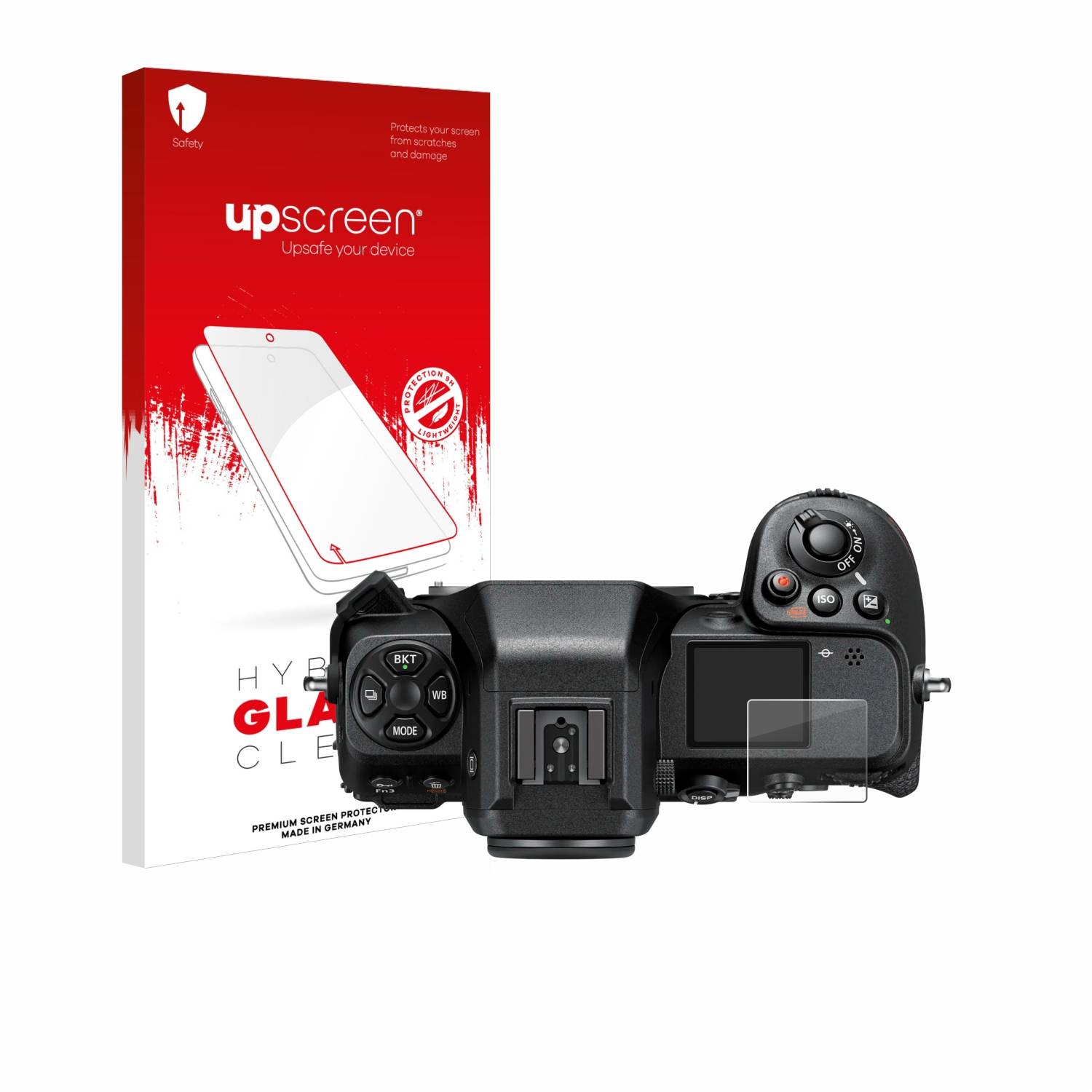 upscreen Flexible Schutz Glas Folie für Nikon Z 8 (Schulterdisplay) Schutzglas 9H Hybridglas Klar