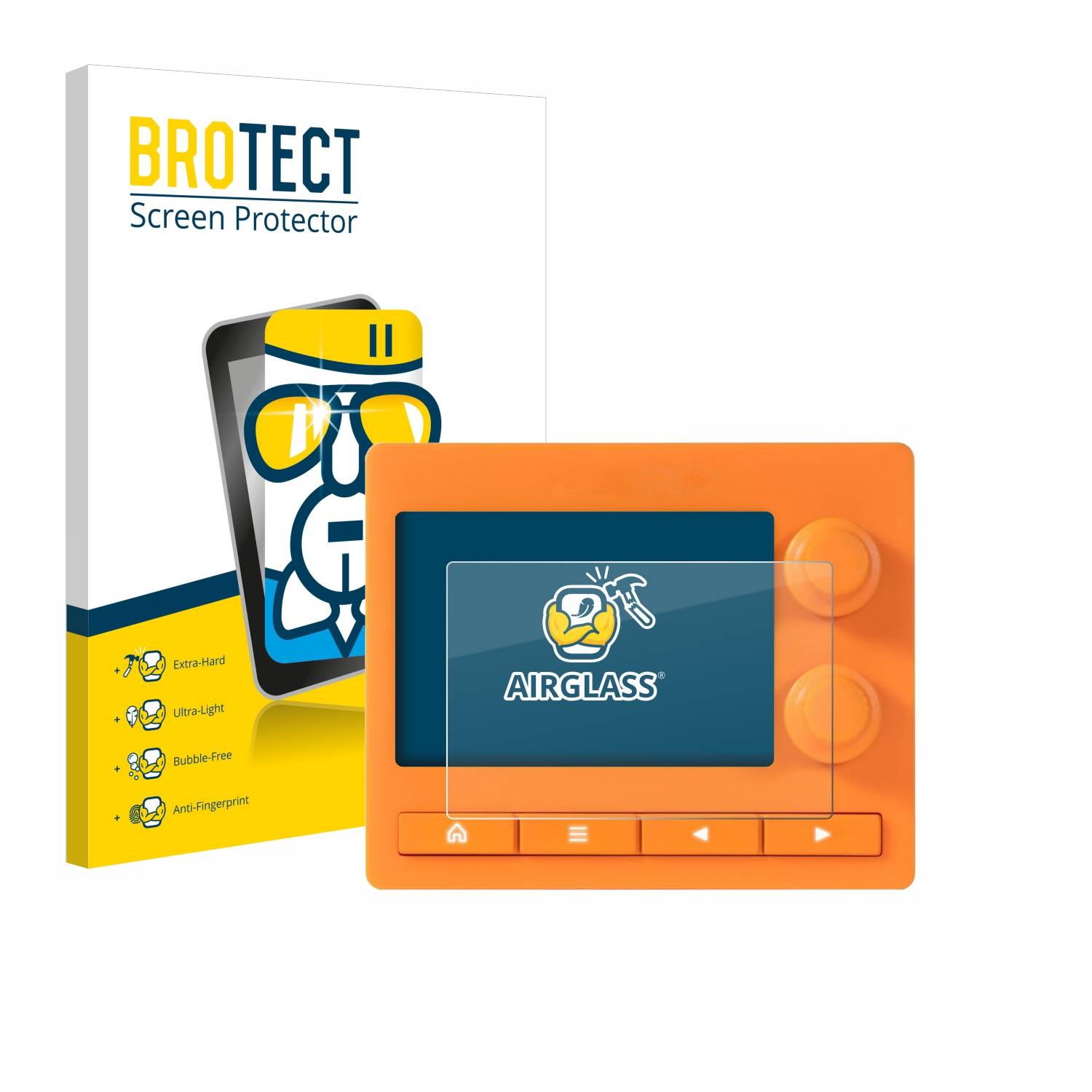BROTECT AirGlass Glas Schutz-Folie für 1010 Music Nanobox Tangerine - Schutzglas