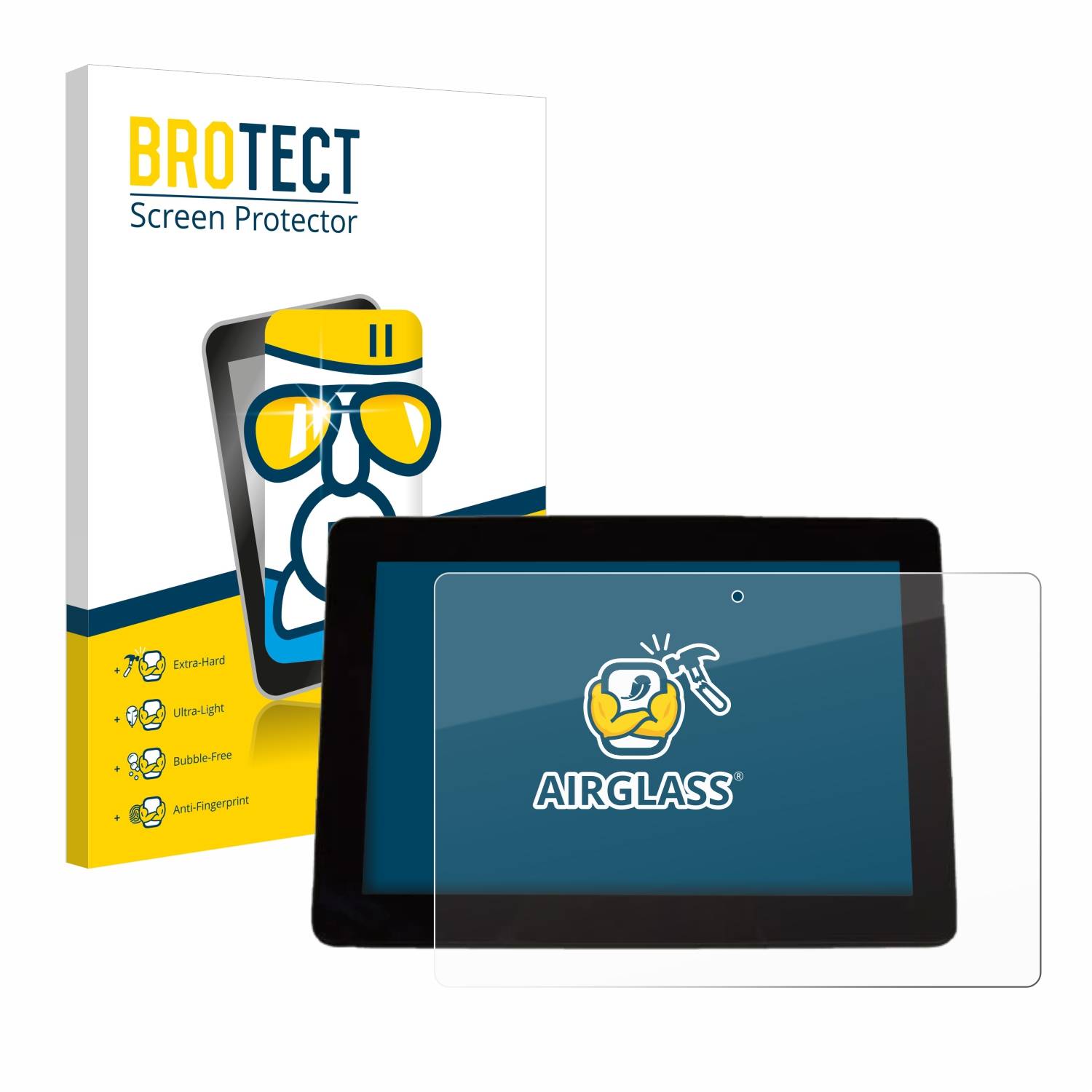 BROTECT AirGlass Flexible Schutz Glas Folie für Trimble XCN 1050 Klar Transparent
