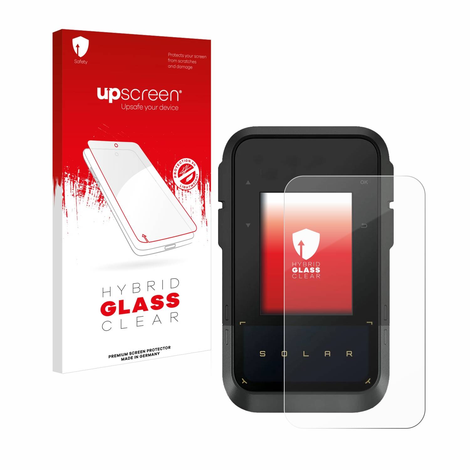 upscreen Flexible Schutz Glas Folie für Garmin eTrex Solar Schutzglas 9H Hybridglas Klar