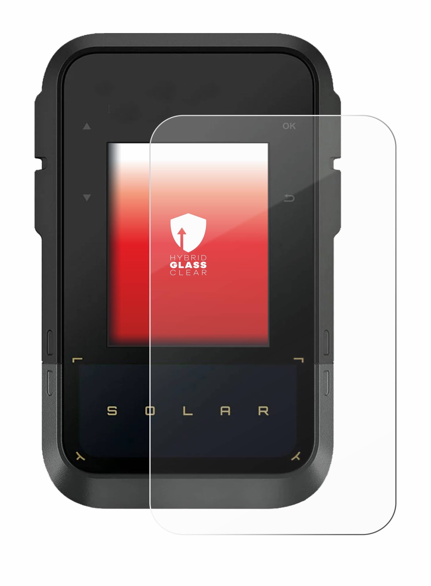 upscreen Flexible Schutz Glas Folie für Garmin eTrex Solar Schutzglas 9H Hybridglas Klar
