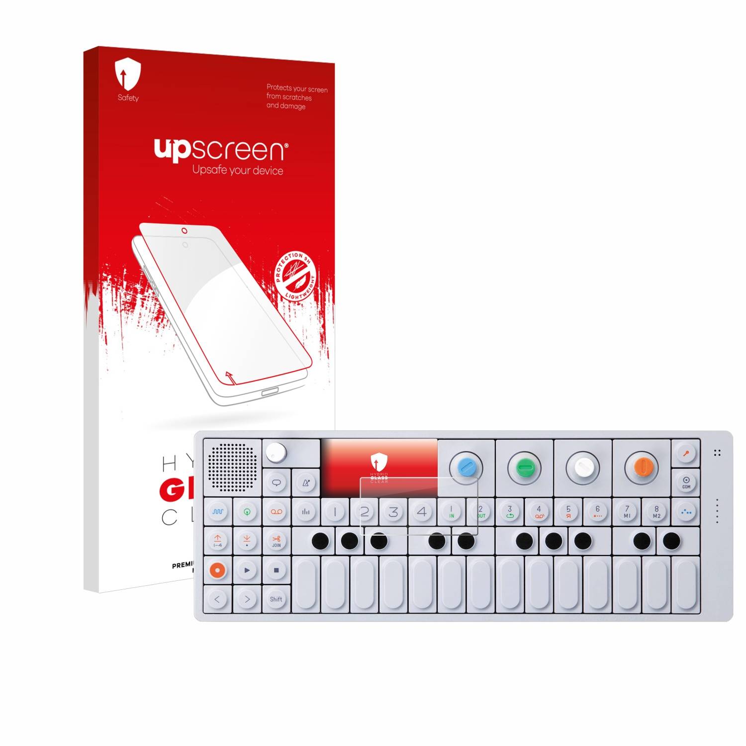 upscreen Hybrid Glas Panzer-Folie für Teenage Engineering OP-1 Sampler & Controller