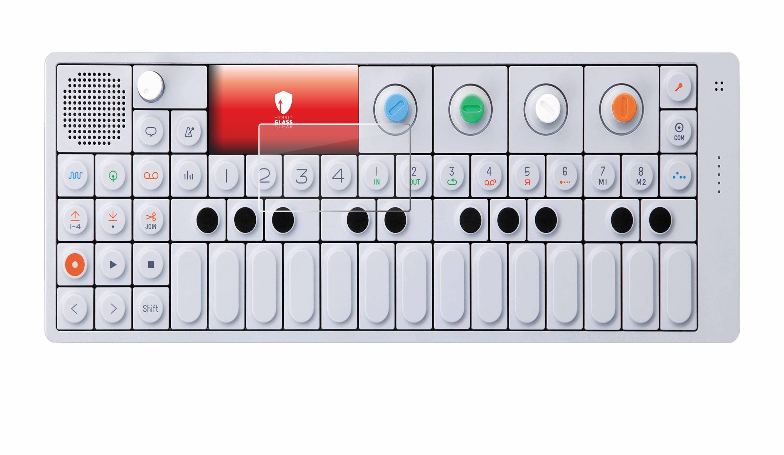 upscreen Hybrid Glas Panzer-Folie für Teenage Engineering OP-1 Sampler & Controller