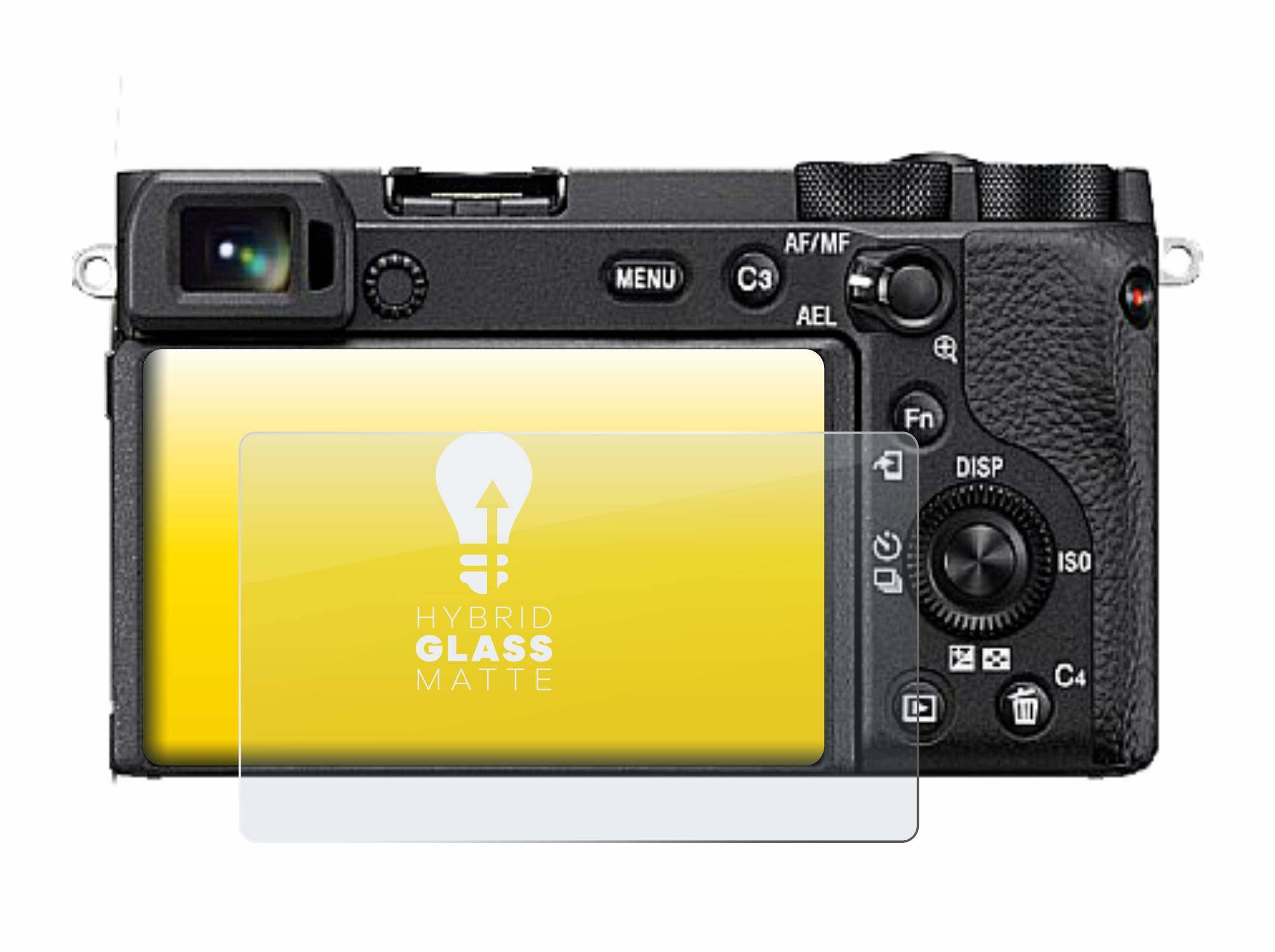 upscreen Flexible Schutz Glas Folie für Sony Alpha 6600 Schutzglas 9H Hybridglas Matt Entspiegelt
