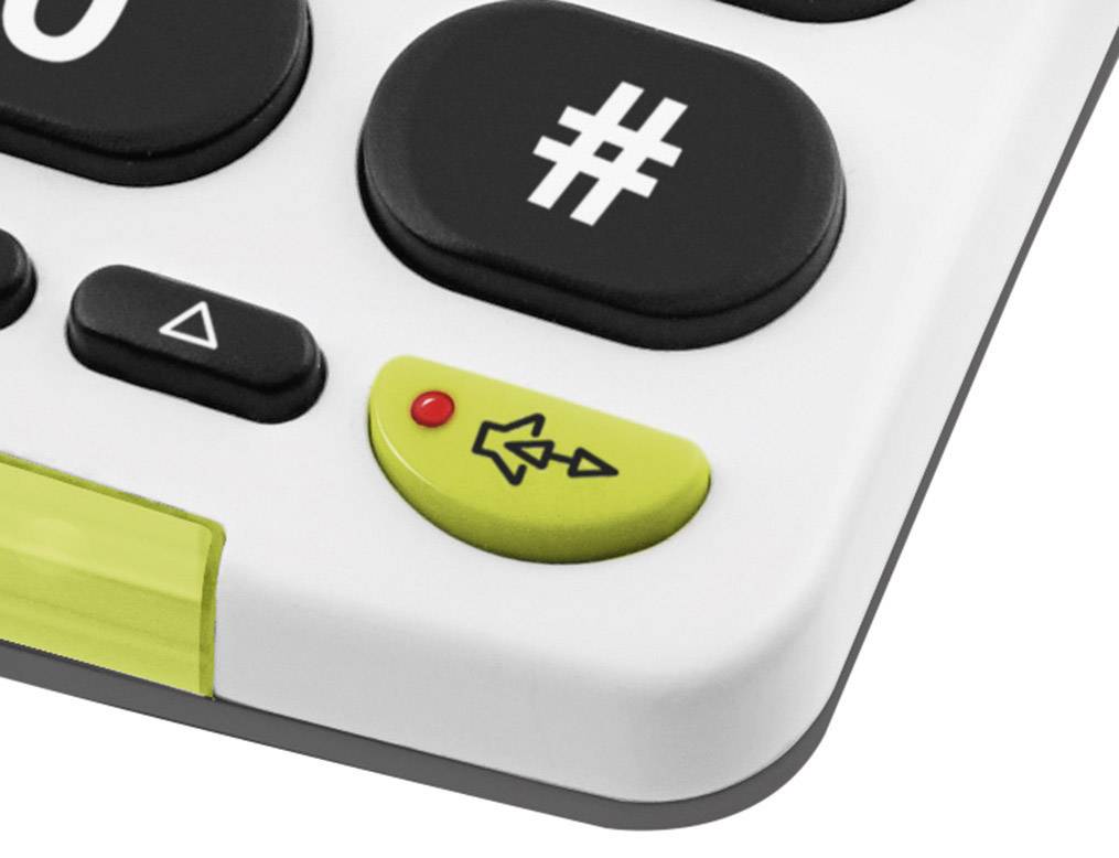 doro PhoneEasy 312cs Schnurgebundenes Seniorentelefon Optische Anrufsignalisierung, Freisprechen Matt Weiß