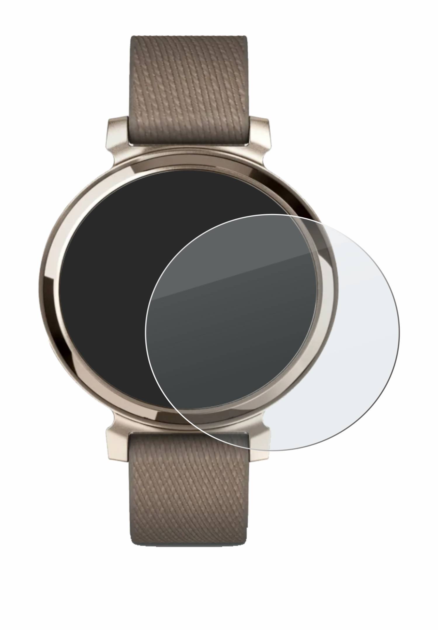 upscreen Hybrid Glas Matt Schutz-Folie für Garmin Lily 2